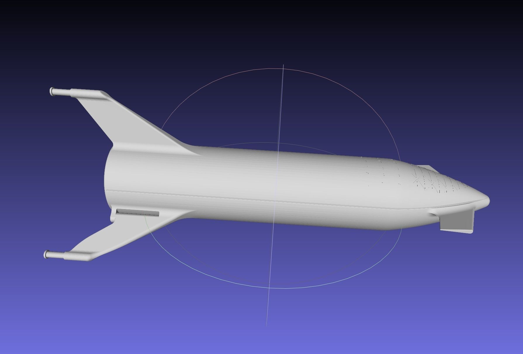 Starship BFR 2018 - Space-X Mars Rocket Latest Version Model 3D print model_25