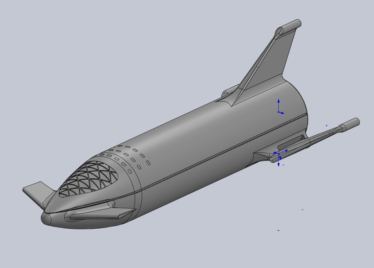 Starship BFR 2018 - Space-X Mars Rocket Latest Version Model 3D print model_93
