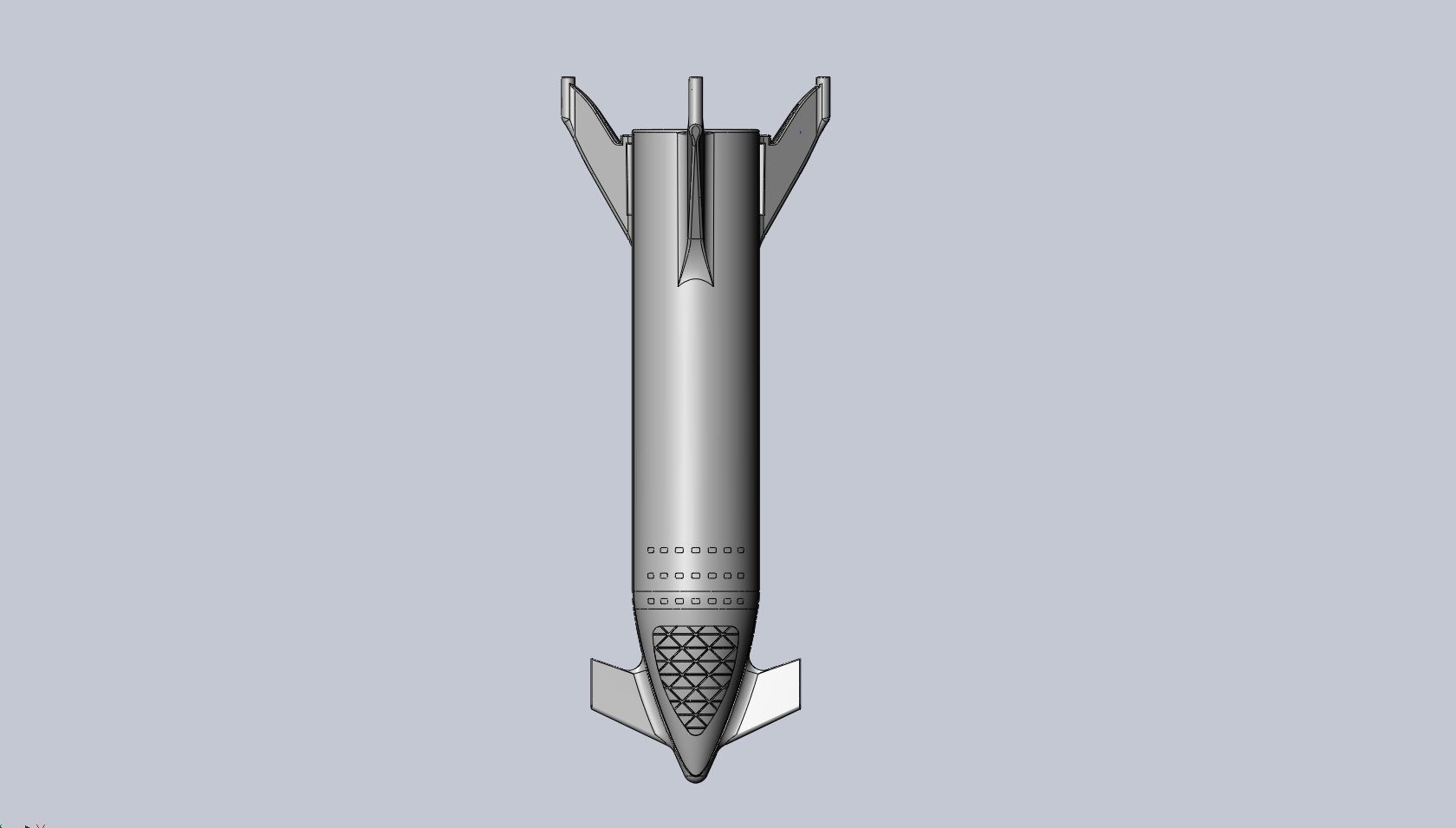 Starship BFR 2018 - Space-X Mars Rocket Latest Version Model 3D print model_68