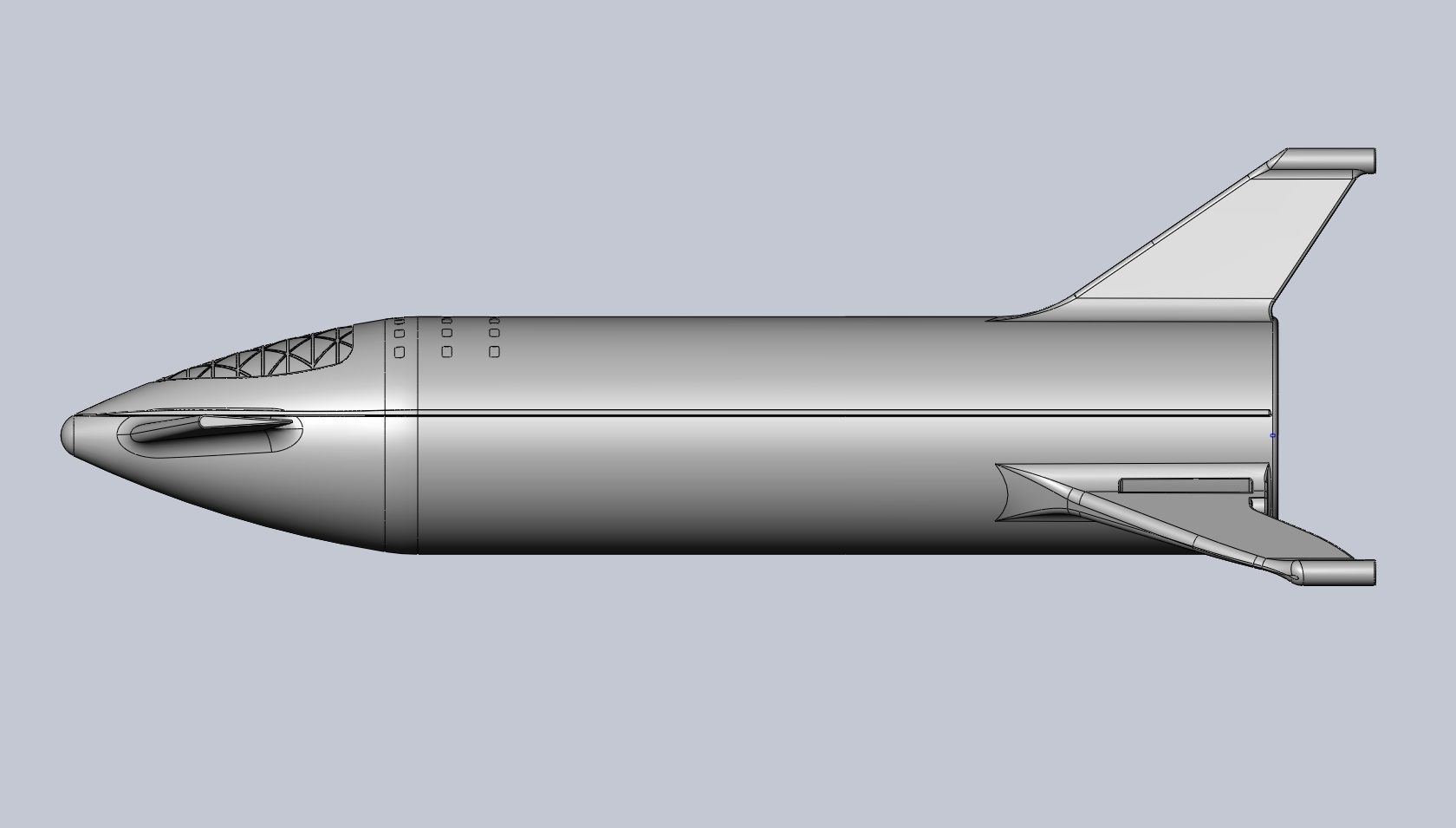 Starship BFR 2018 - Space-X Mars Rocket Latest Version Model 3D print model_72