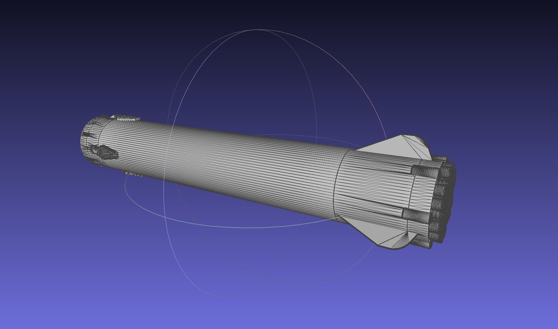 Starship BFR 2018 - Space-X Mars Rocket Latest Version Model 3D print model_67