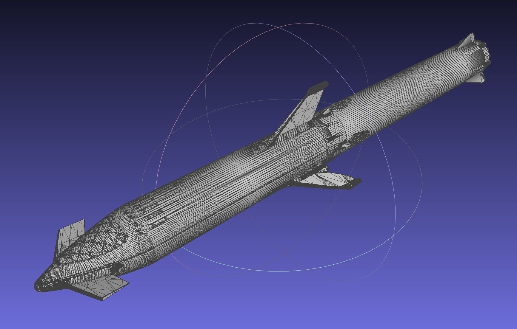 Starship BFR 2018 - Space-X Mars Rocket Latest Version Model 3D print model_15