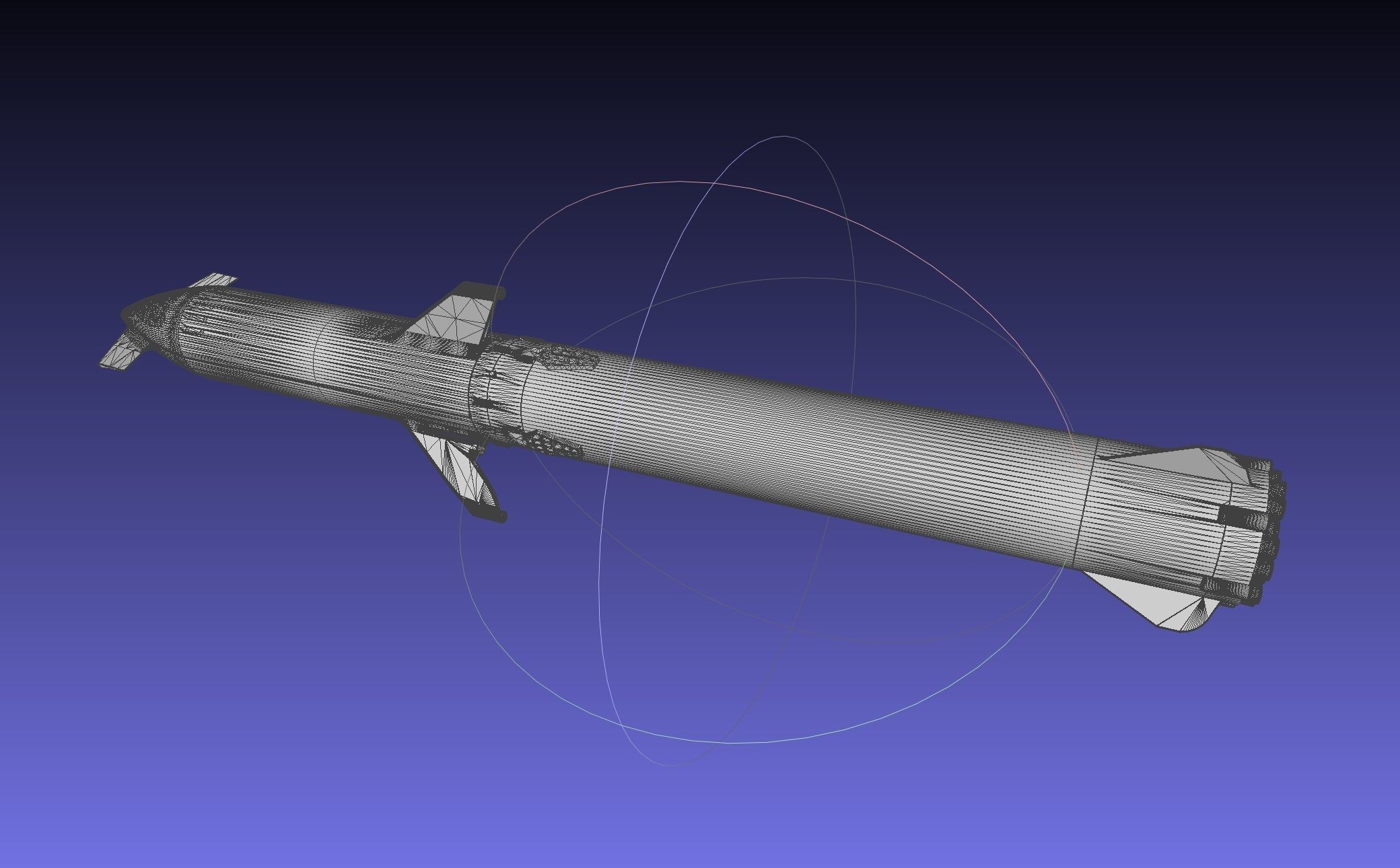 Starship BFR 2018 - Space-X Mars Rocket Latest Version Model 3D print model_79