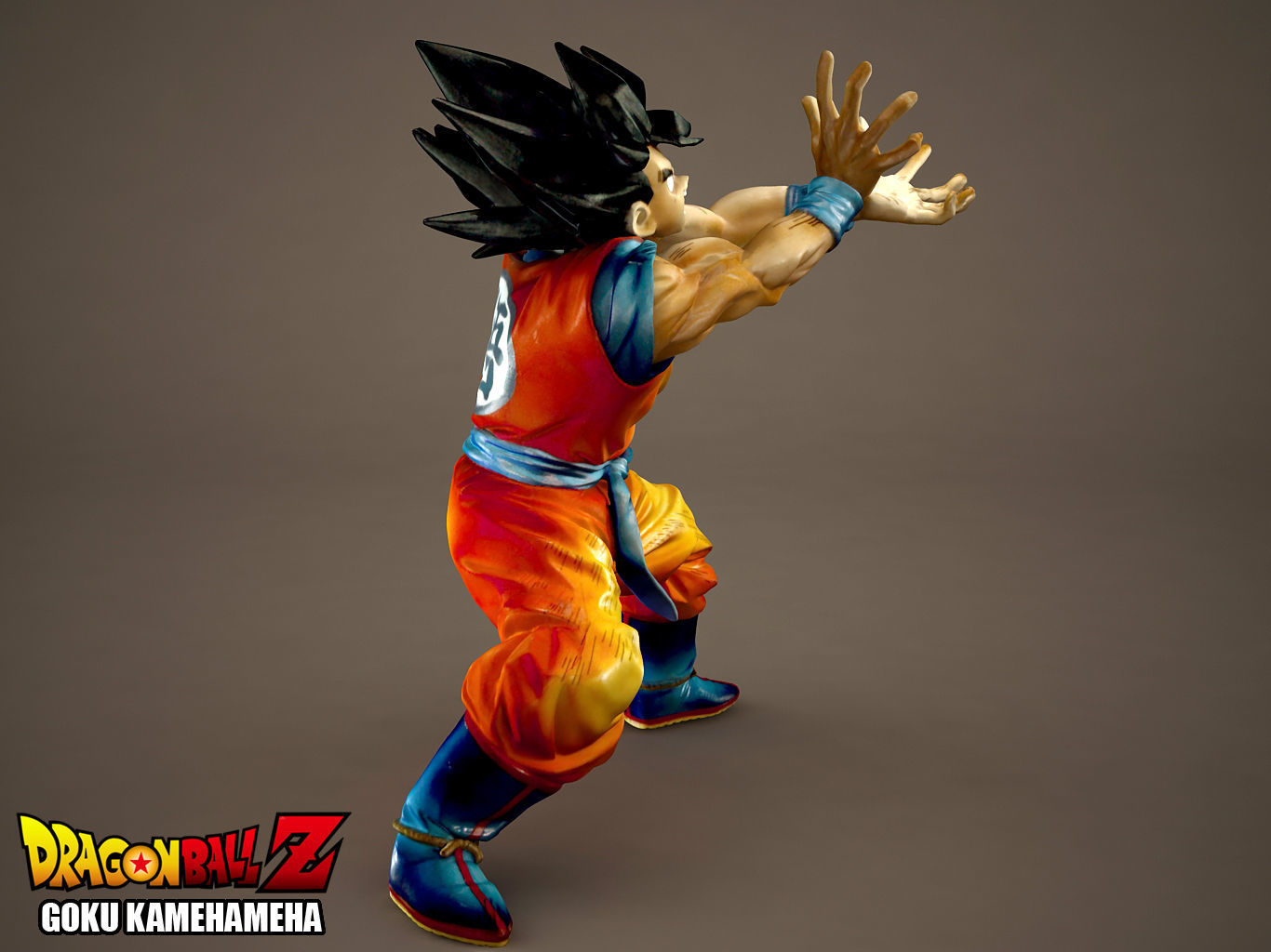 Goku Kamehameha 3D model_7