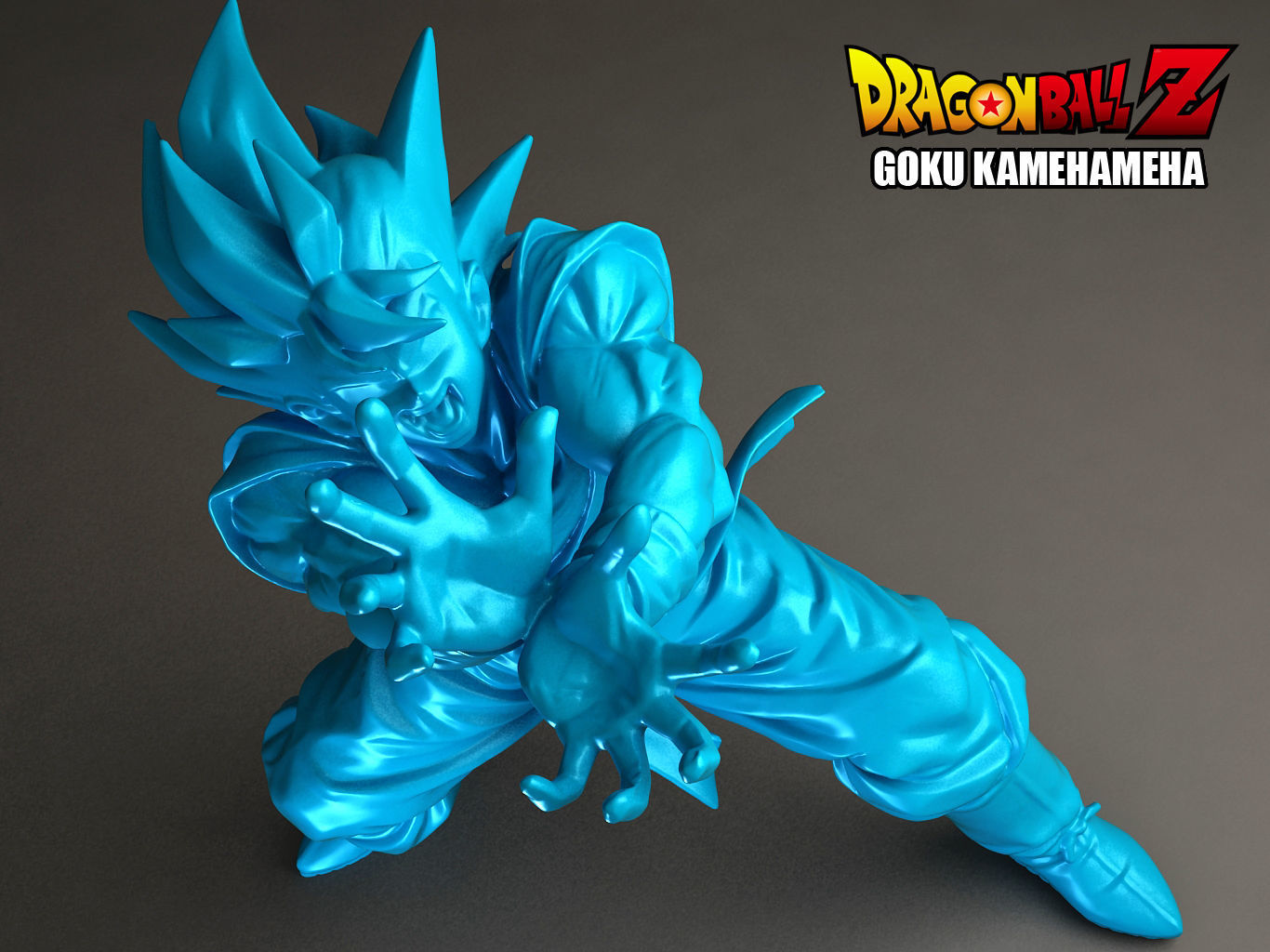 Goku Kamehameha 3D model_1