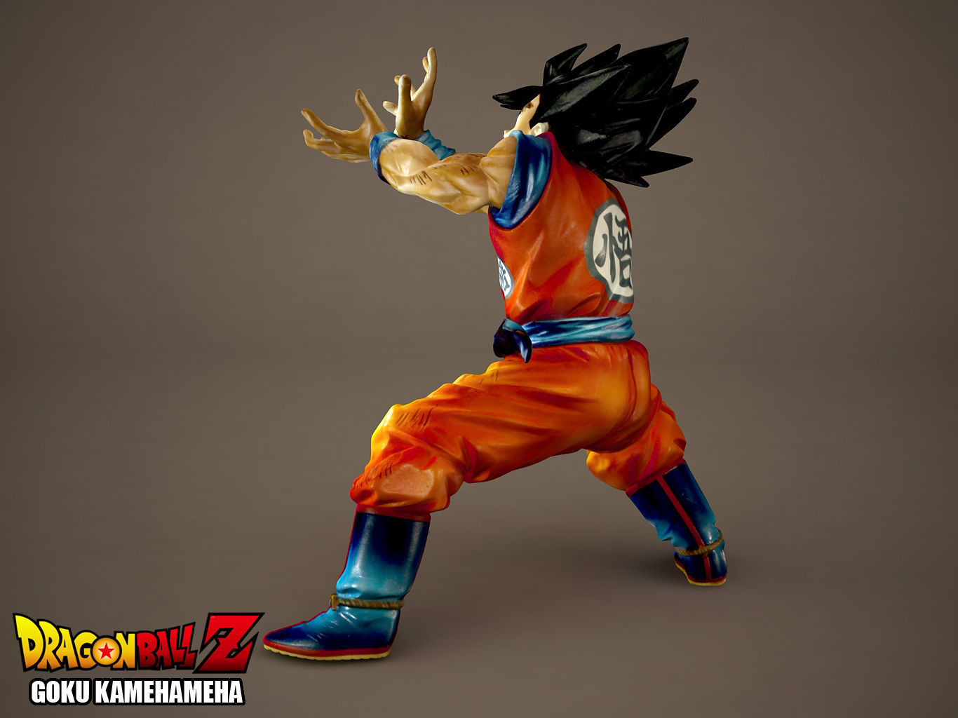 Goku Kamehameha 3D model_4