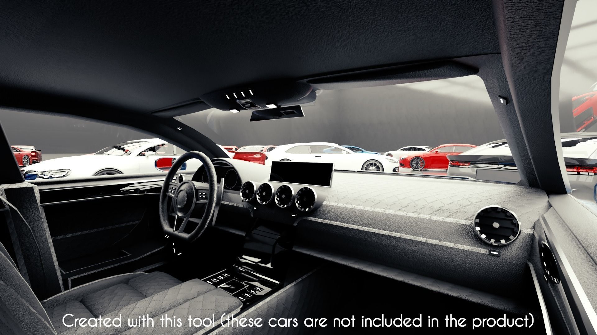 Modular Car Creation Tool Low-poly 3D model_30