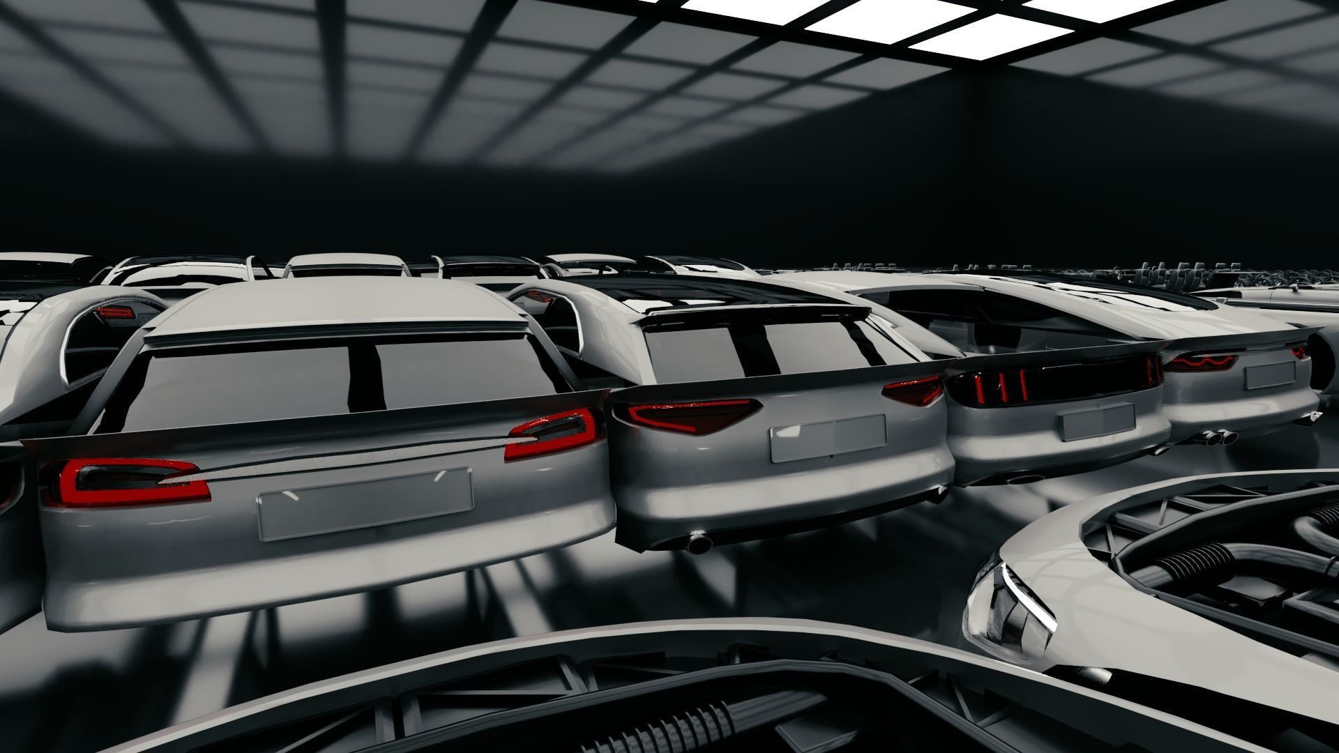 Modular Car Creation Tool Low-poly 3D model_13