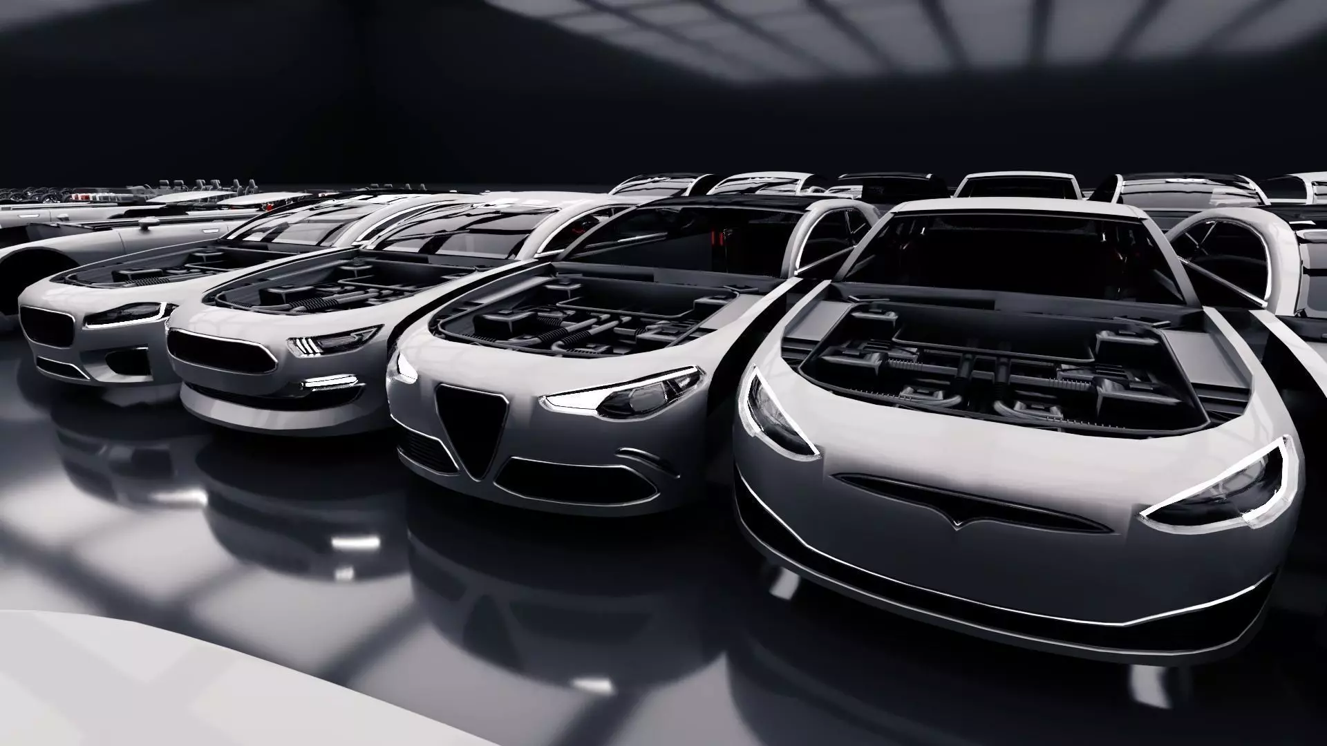 Modular Car Creation Tool Low-poly 3D model_0