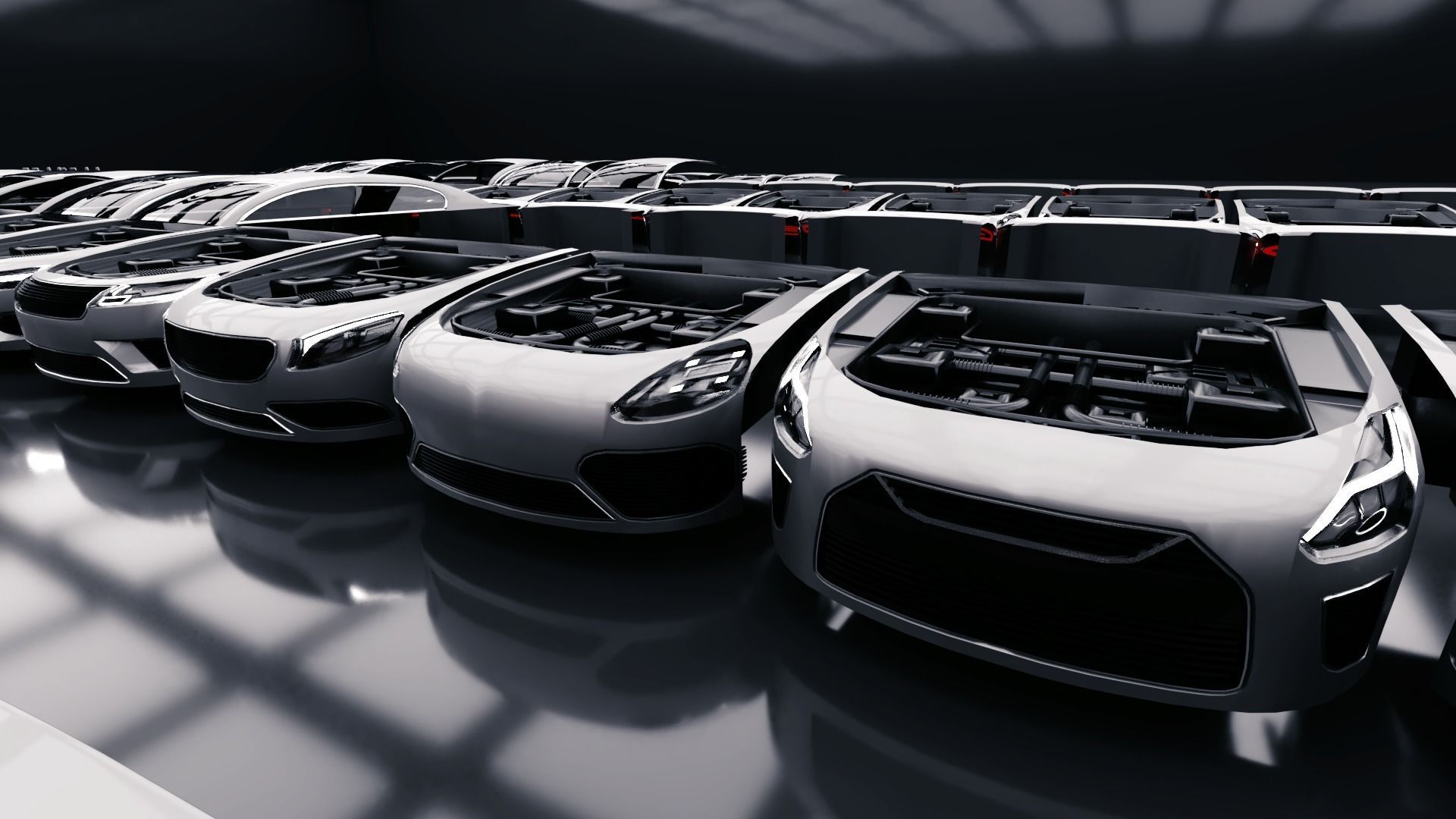 Modular Car Creation Tool Low-poly 3D model_8