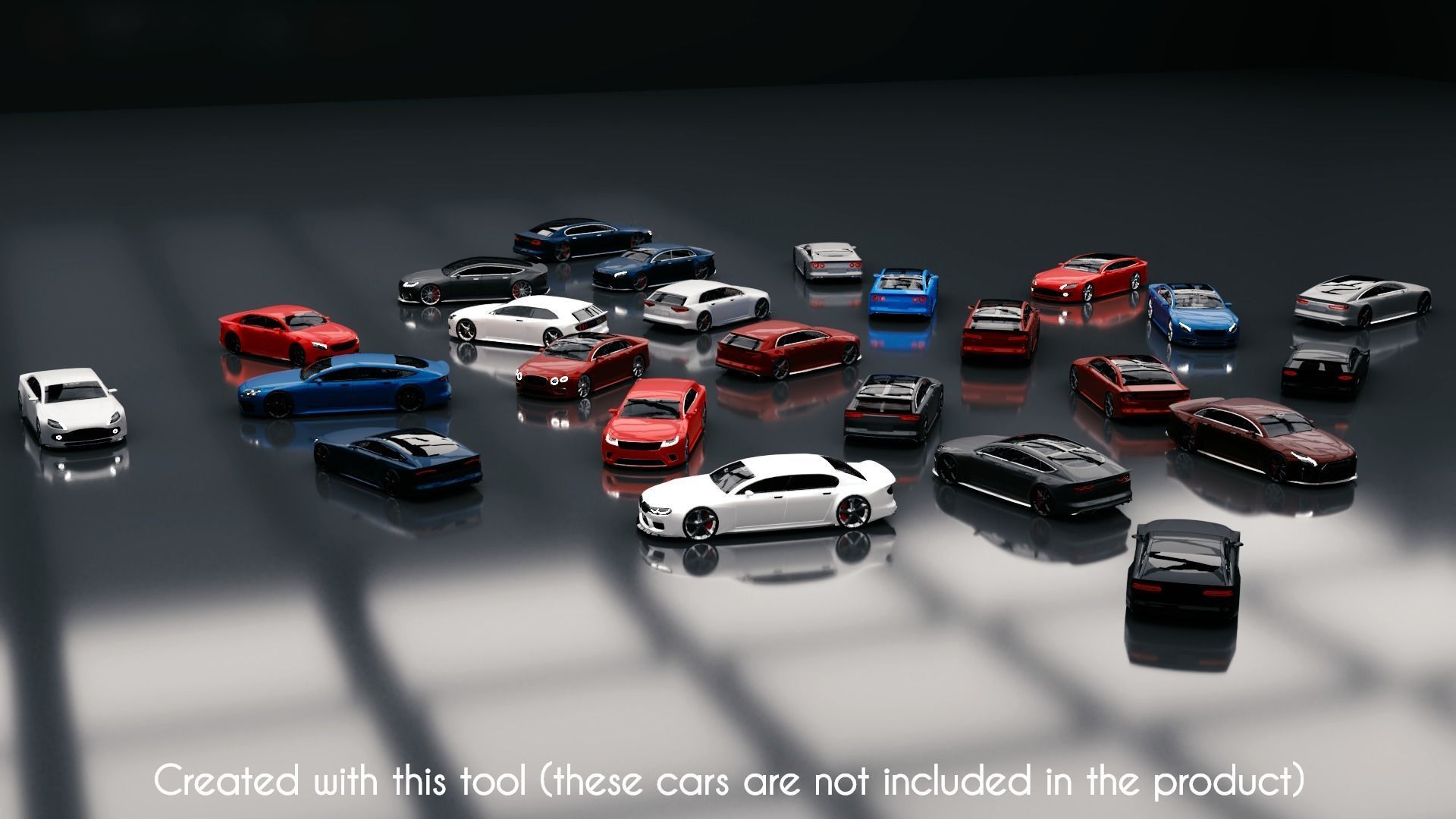 Modular Car Creation Tool Low-poly 3D model_21