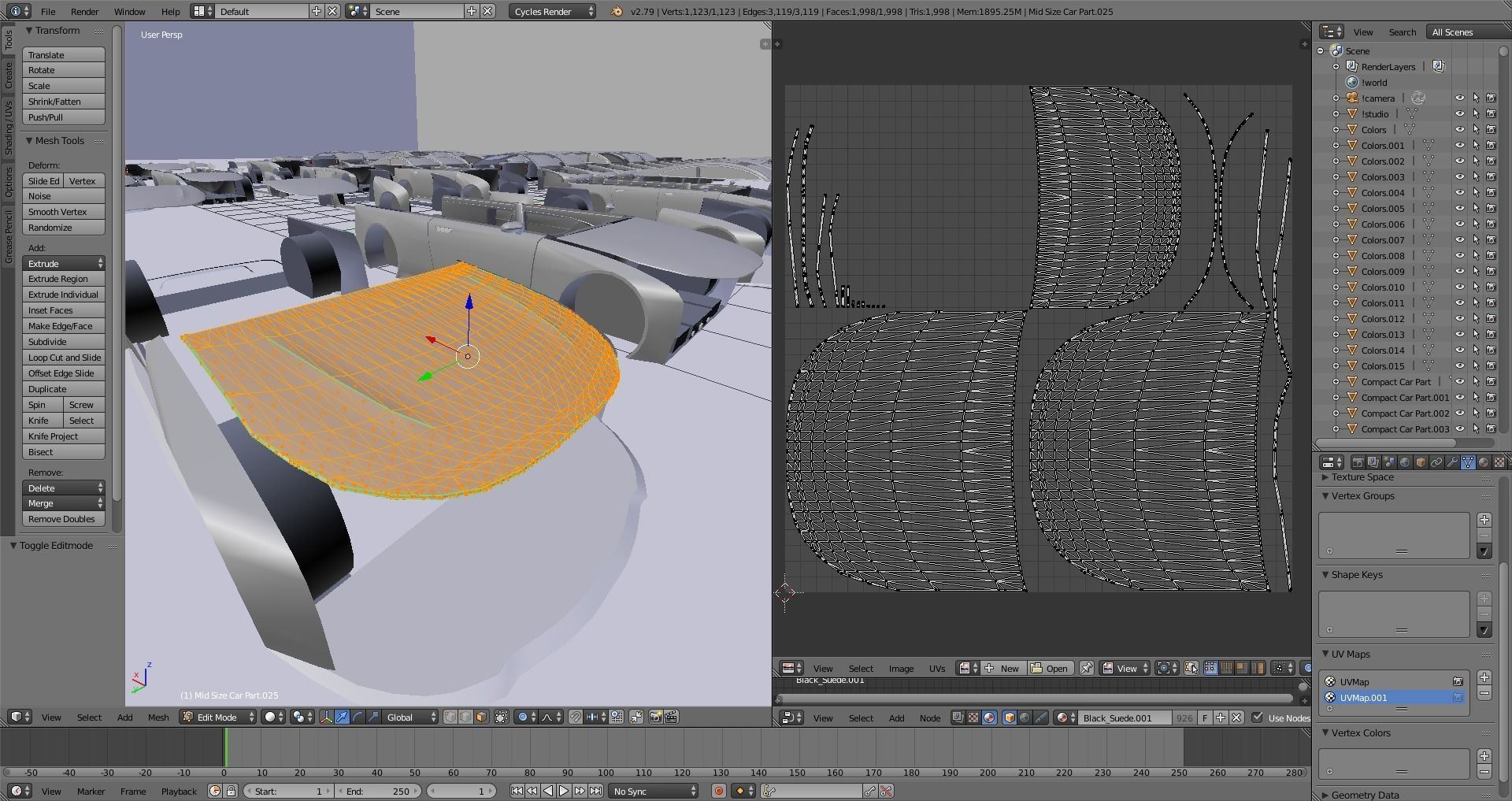 Modular Car Creation Tool Low-poly 3D model_19