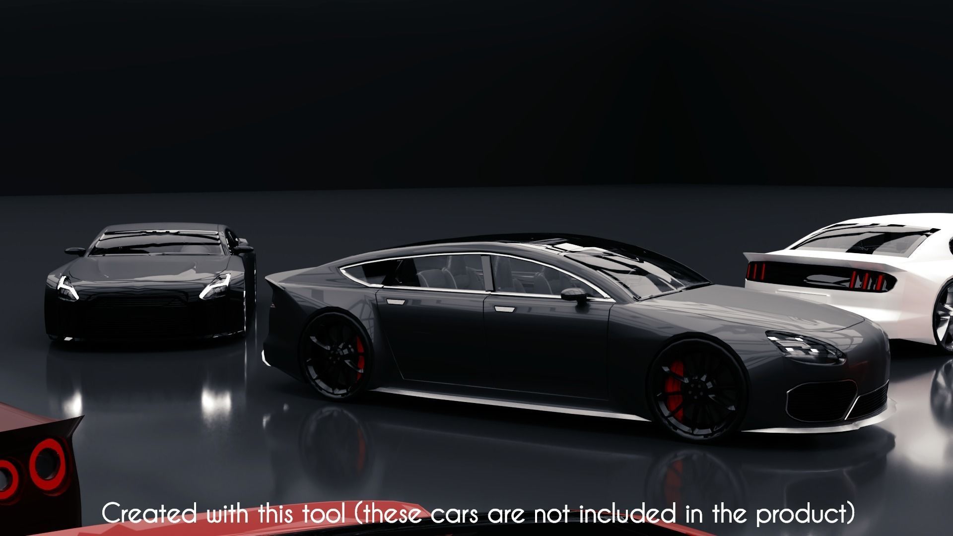 Modular Car Creation Tool Low-poly 3D model_29