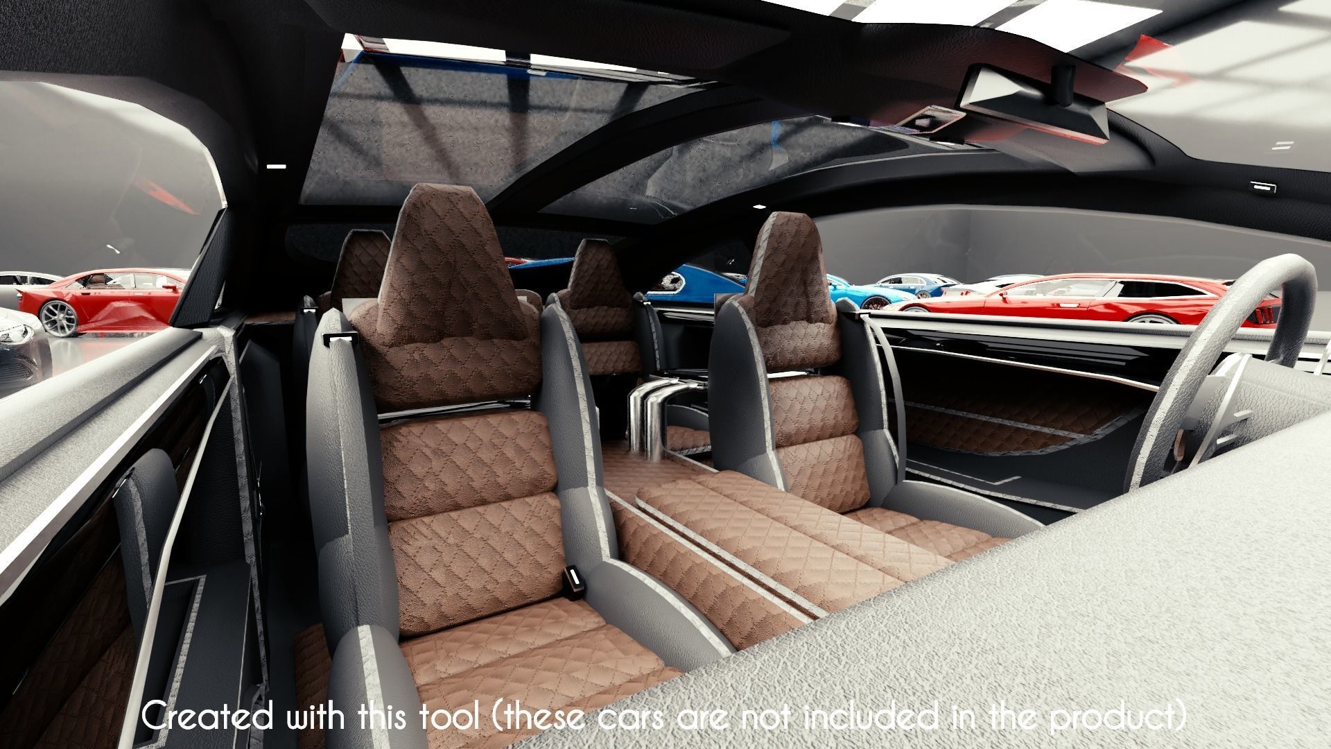 Modular Car Creation Tool Low-poly 3D model_32