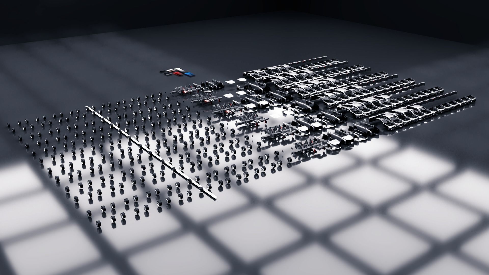 Modular Car Creation Tool Low-poly 3D model_6