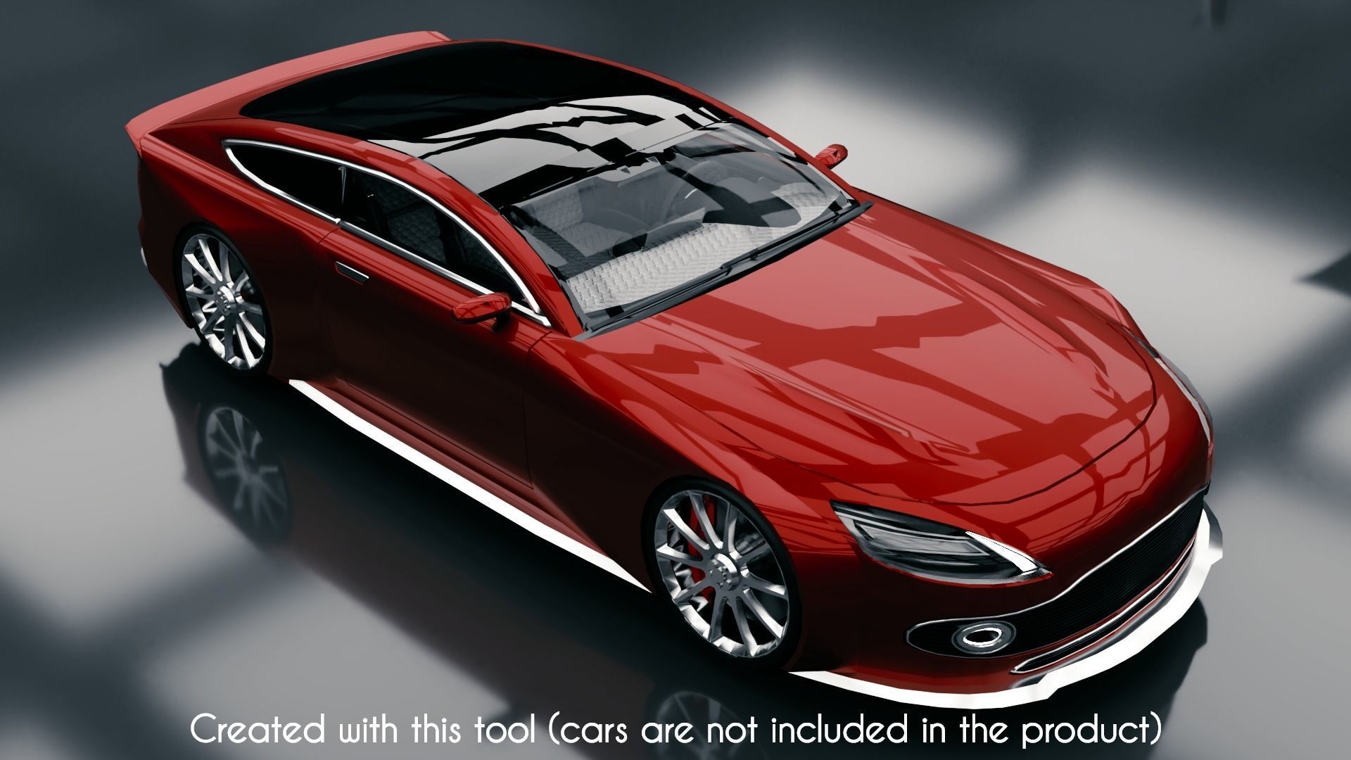 Modular Car Creation Tool Low-poly 3D model_35