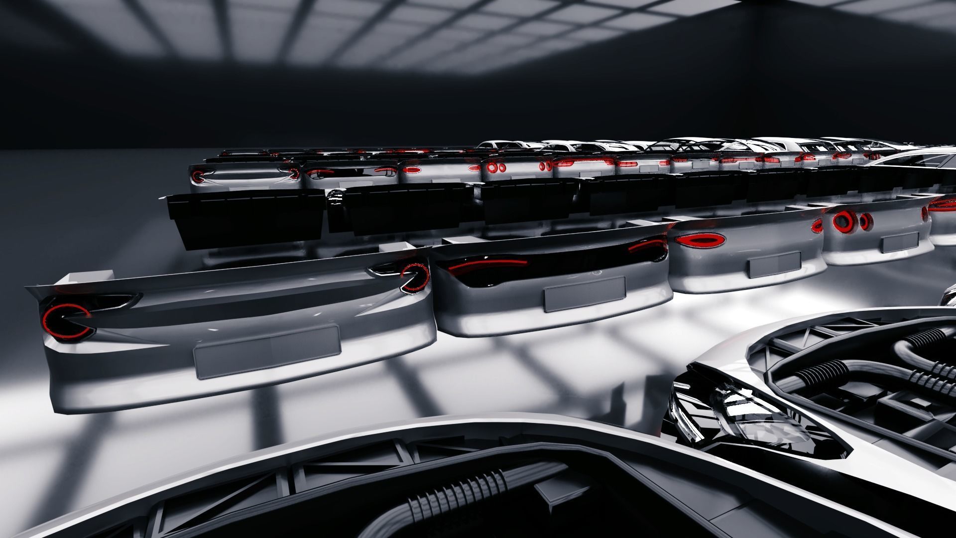 Modular Car Creation Tool Low-poly 3D model_10