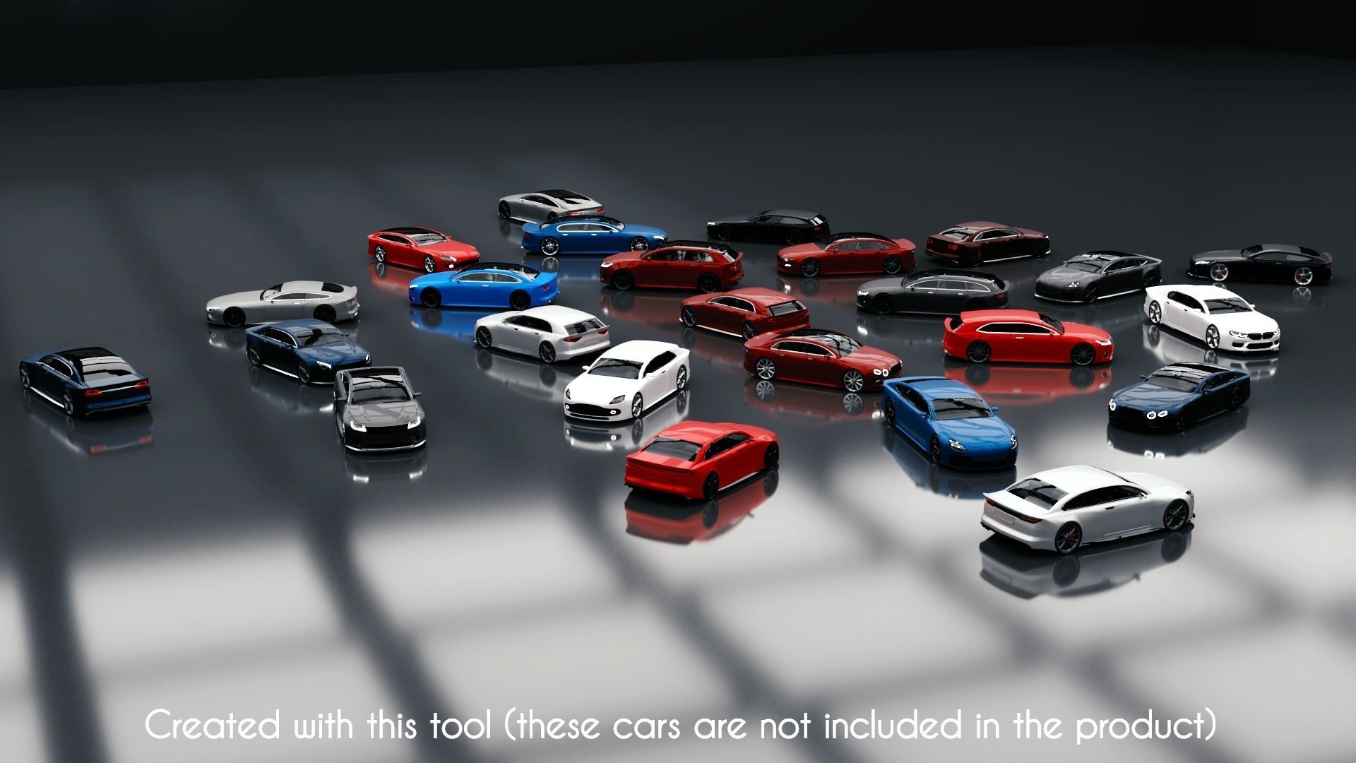 Modular Car Creation Tool Low-poly 3D model_23