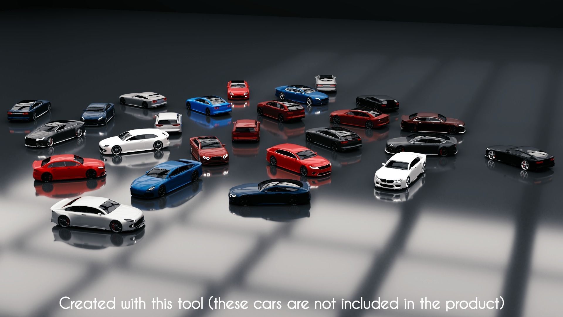 Modular Car Creation Tool Low-poly 3D model_22