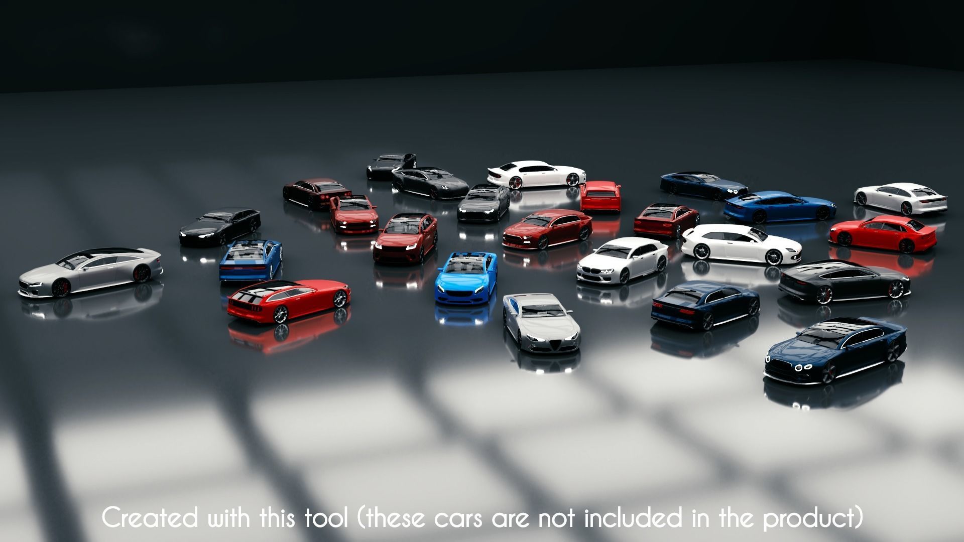 Modular Car Creation Tool Low-poly 3D model_25