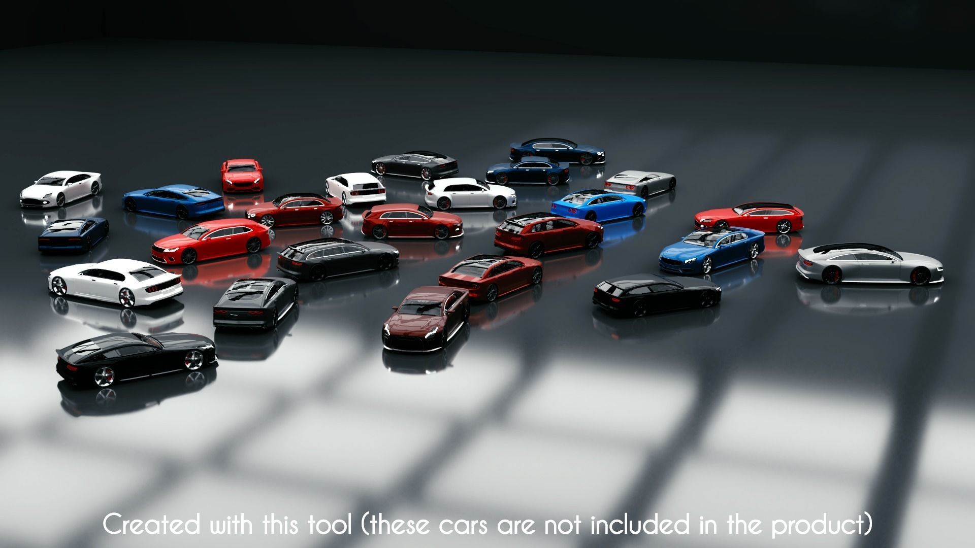 Modular Car Creation Tool Low-poly 3D model_28