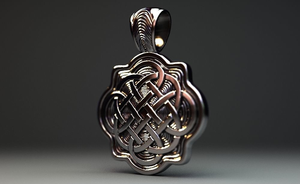 Pendant Shivering Waves 3D print model_2