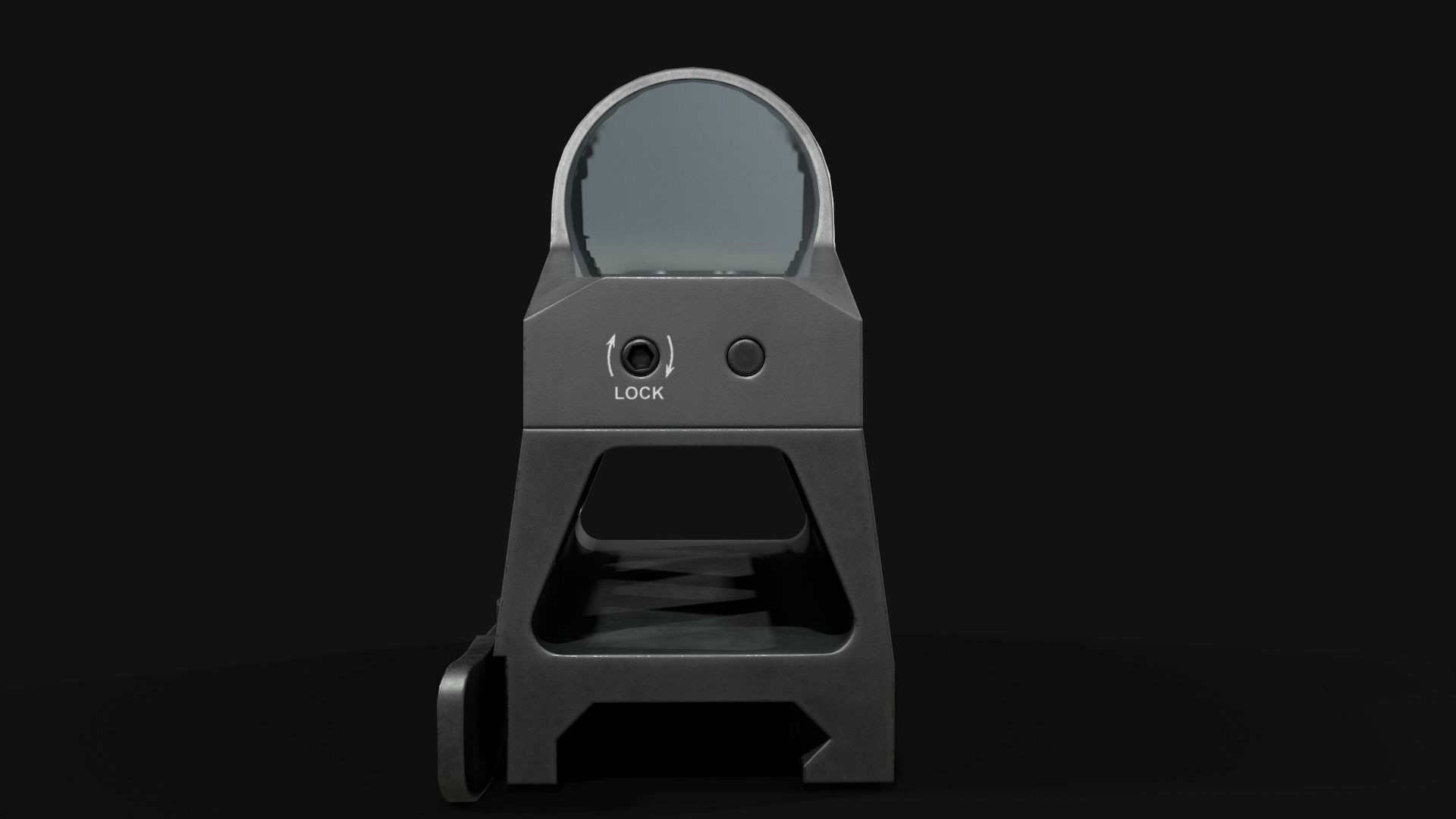 Sig Sauer Romeo3 Miniture Reflex Sight Low-poly 3D model_14