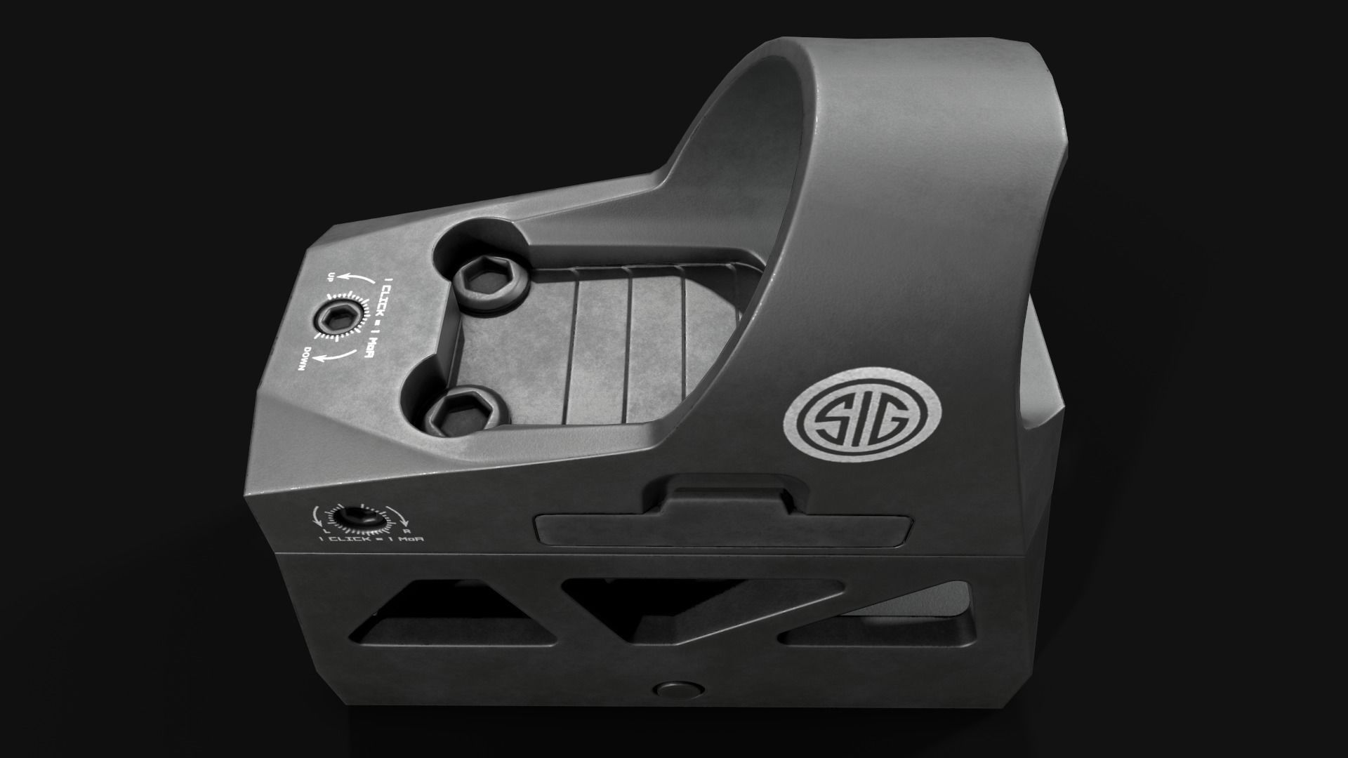 Sig Sauer Romeo3 Miniture Reflex Sight Low-poly 3D model_24