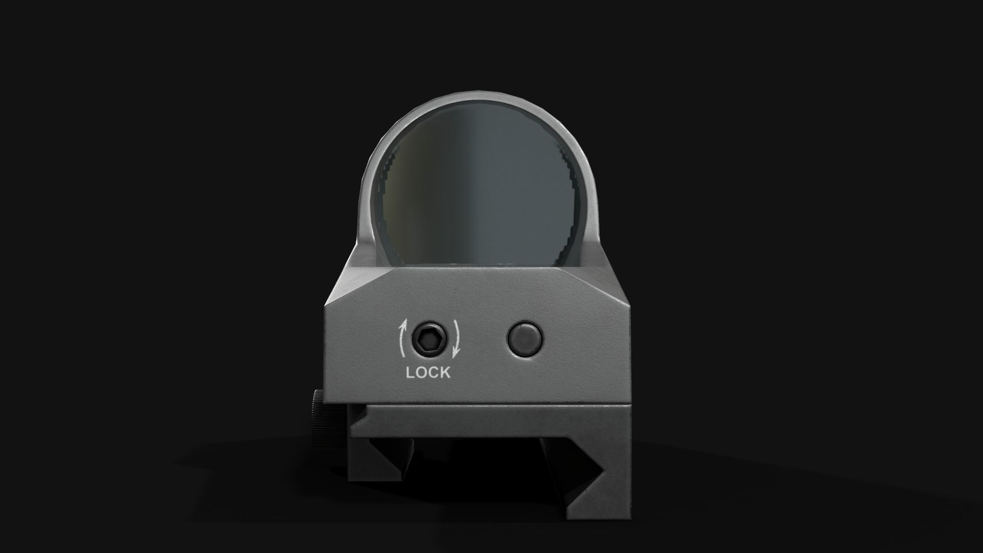 Sig Sauer Romeo3 Miniture Reflex Sight Low-poly 3D model_6