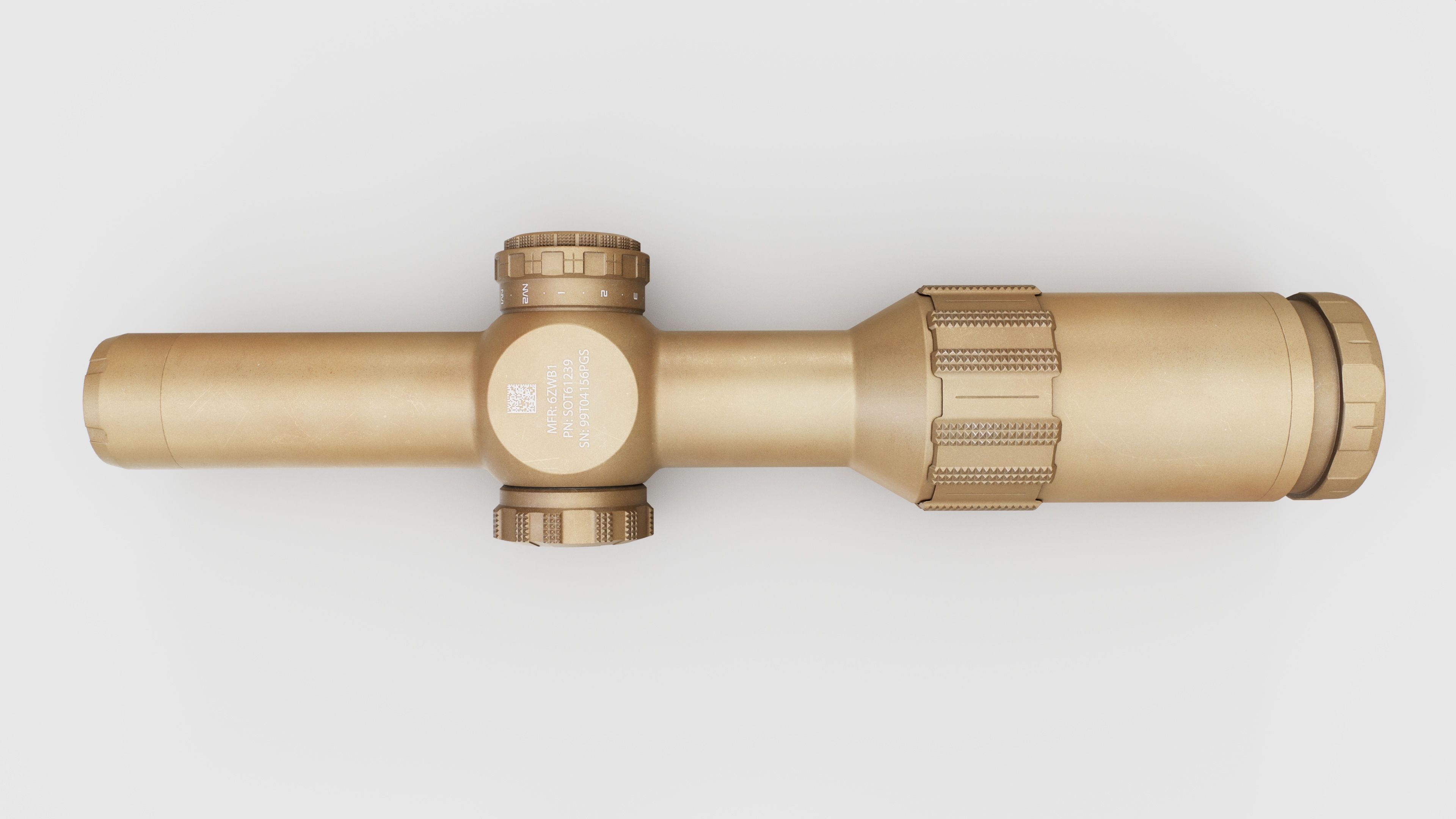 Sig Sauer Tango6T 1-6x24mm Low Power Variable Optic Low-poly 3D model_19