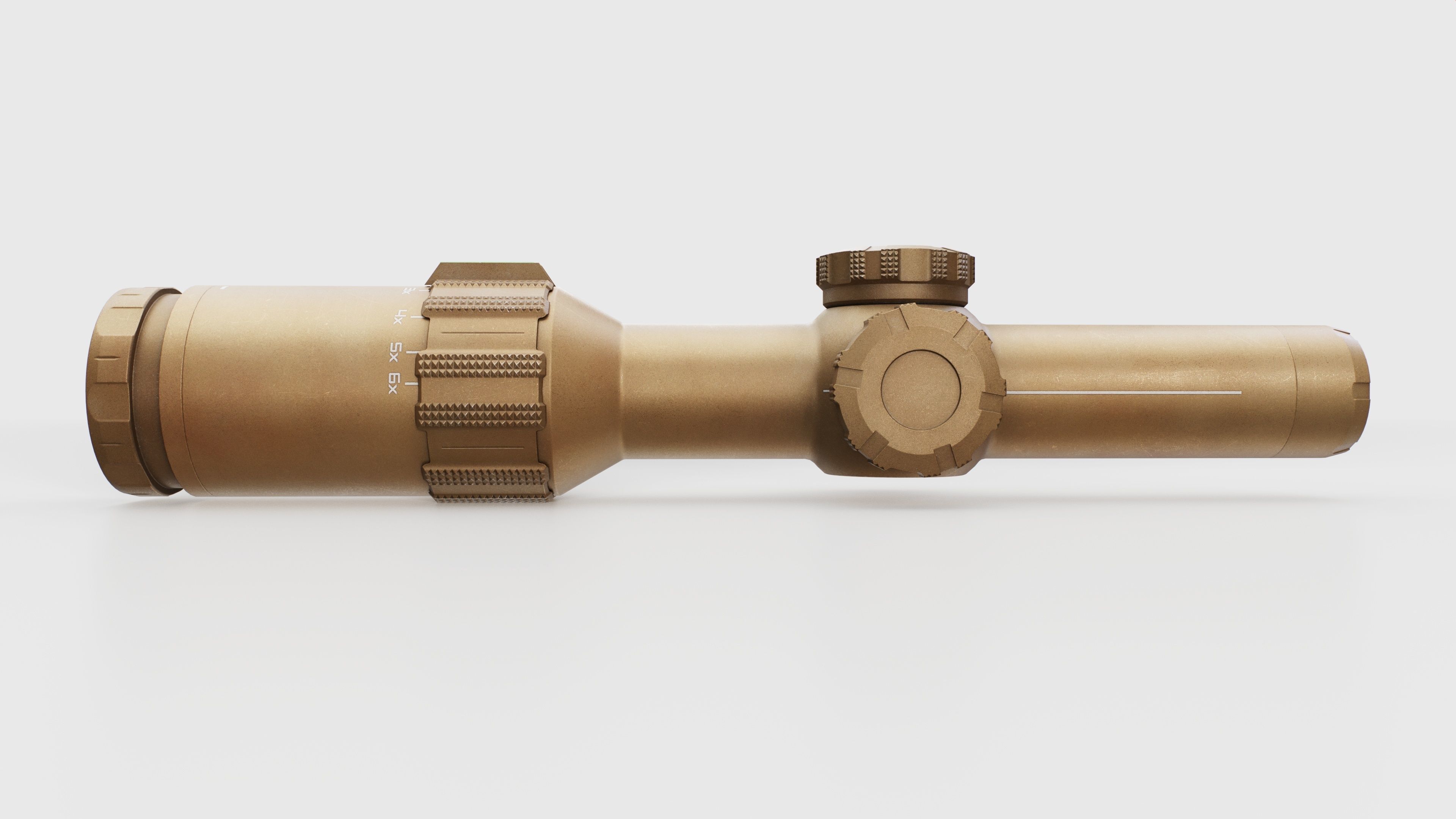 Sig Sauer Tango6T 1-6x24mm Low Power Variable Optic Low-poly 3D model_13
