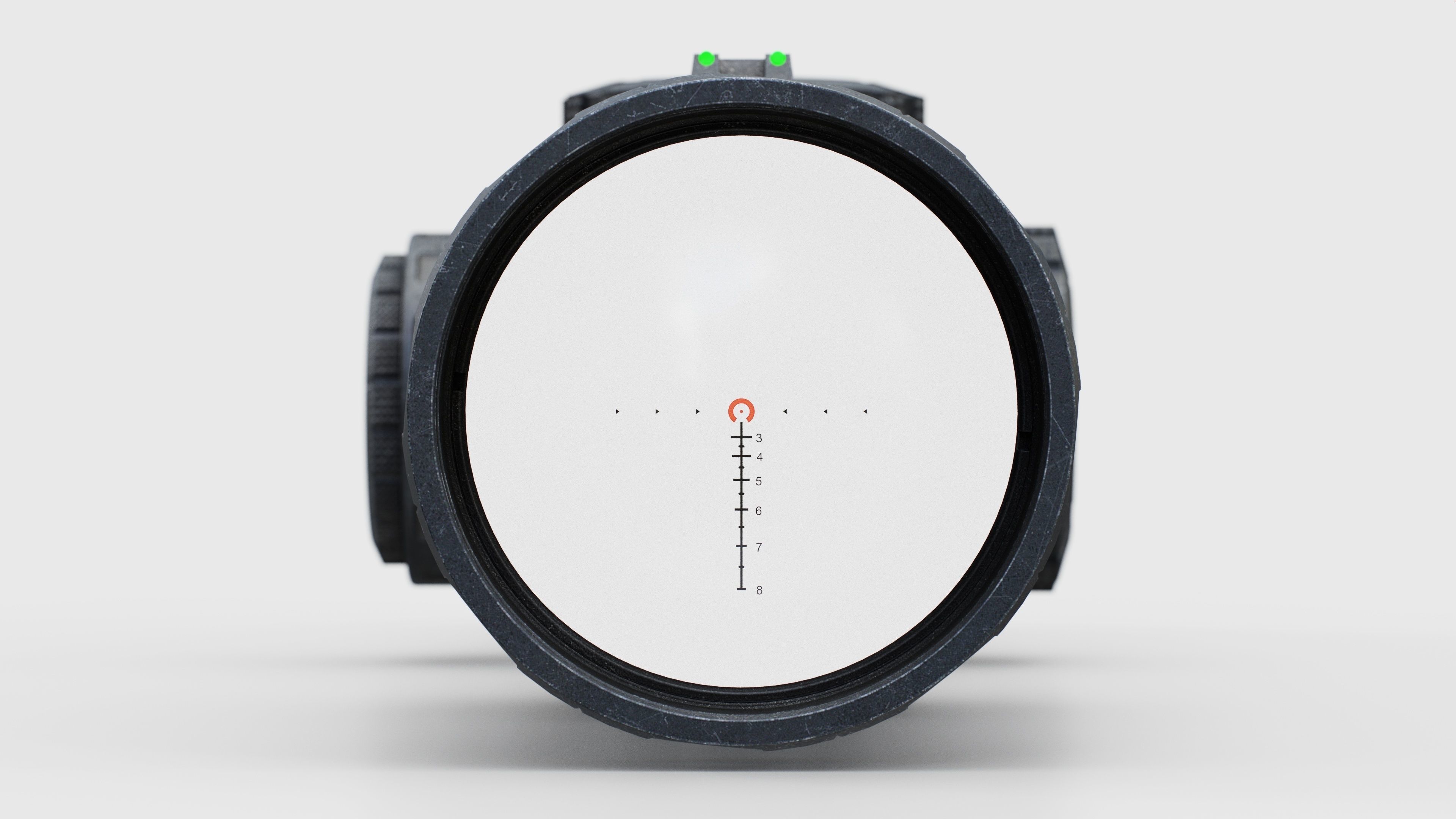 Sig Sauer Tango6T 1-6x24mm Low Power Variable Optic Low-poly 3D model_8