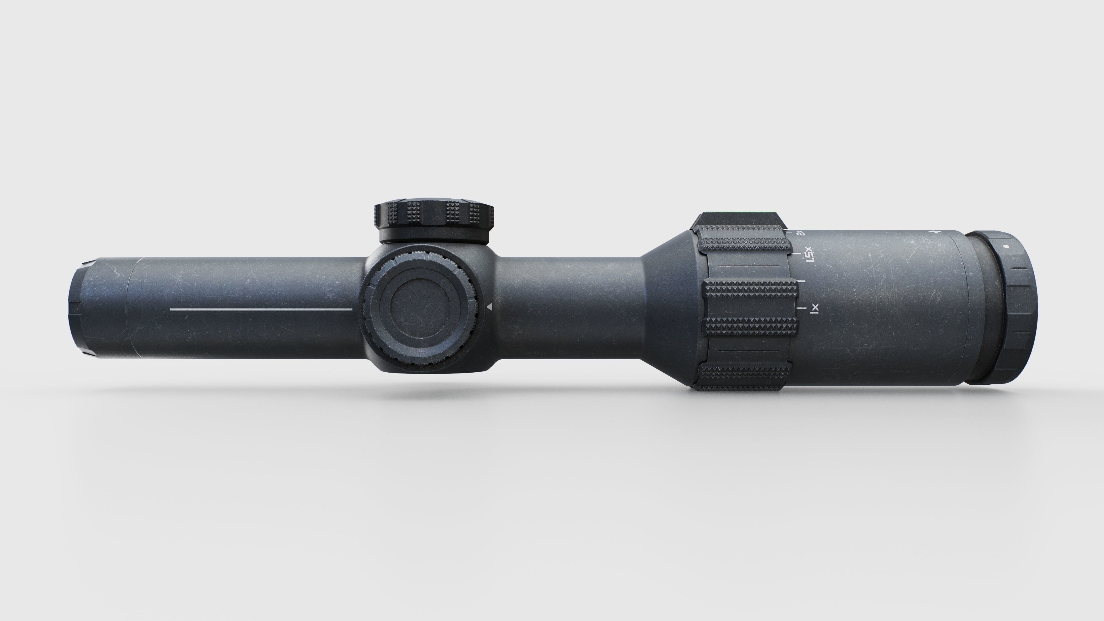 Sig Sauer Tango6T 1-6x24mm Low Power Variable Optic Low-poly 3D model_4