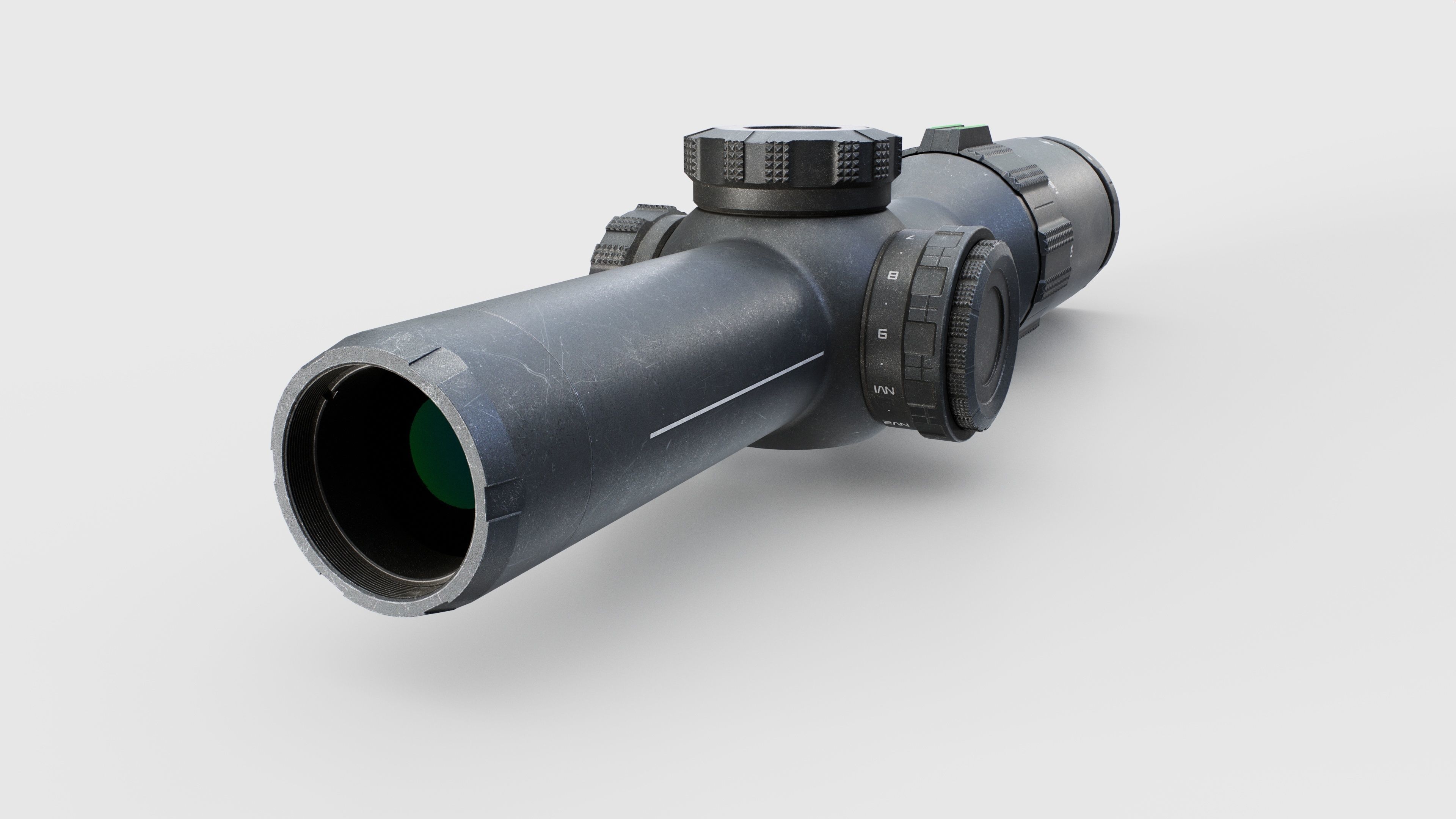 Sig Sauer Tango6T 1-6x24mm Low Power Variable Optic Low-poly 3D model_2