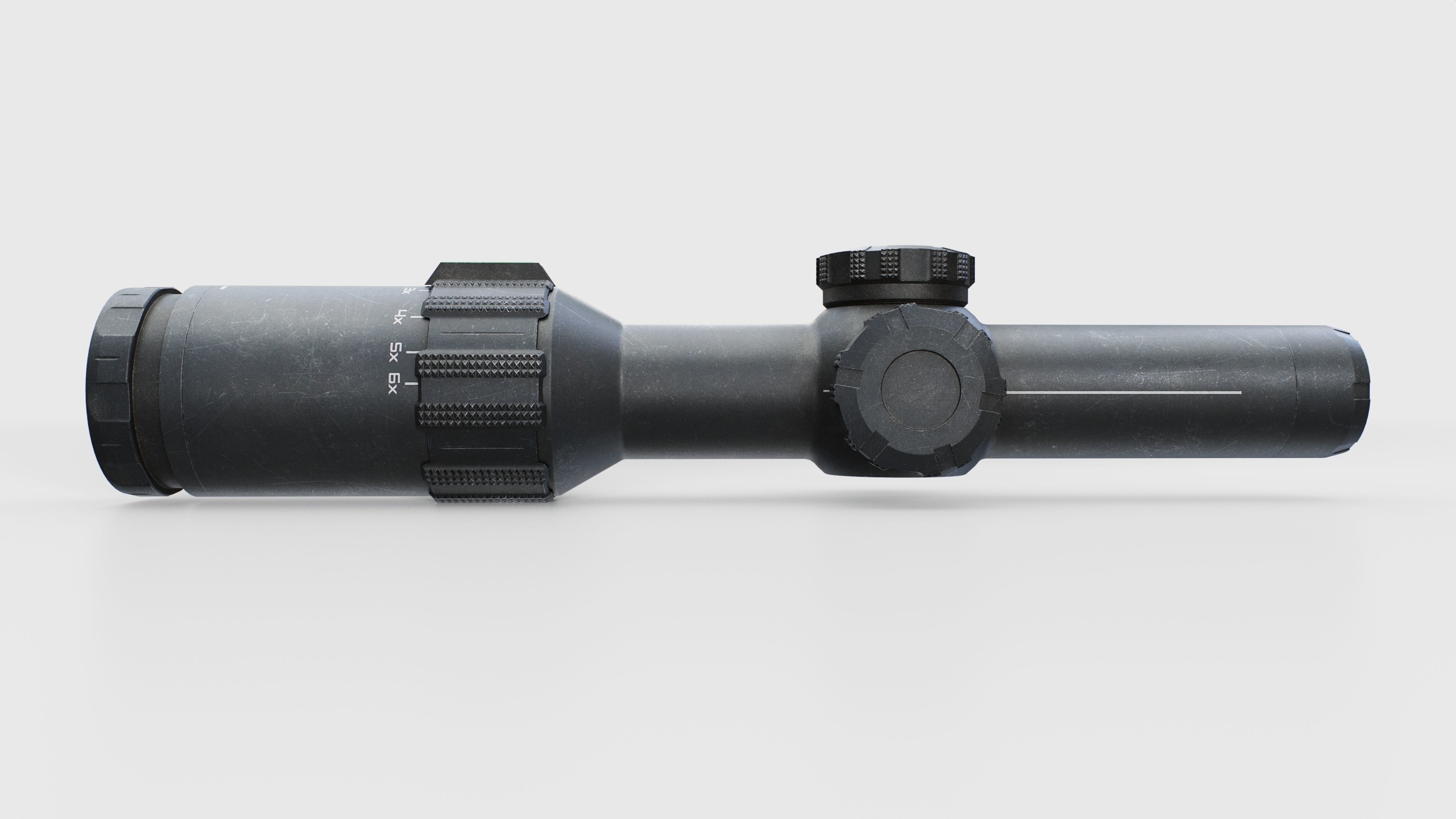 Sig Sauer Tango6T 1-6x24mm Low Power Variable Optic Low-poly 3D model_12