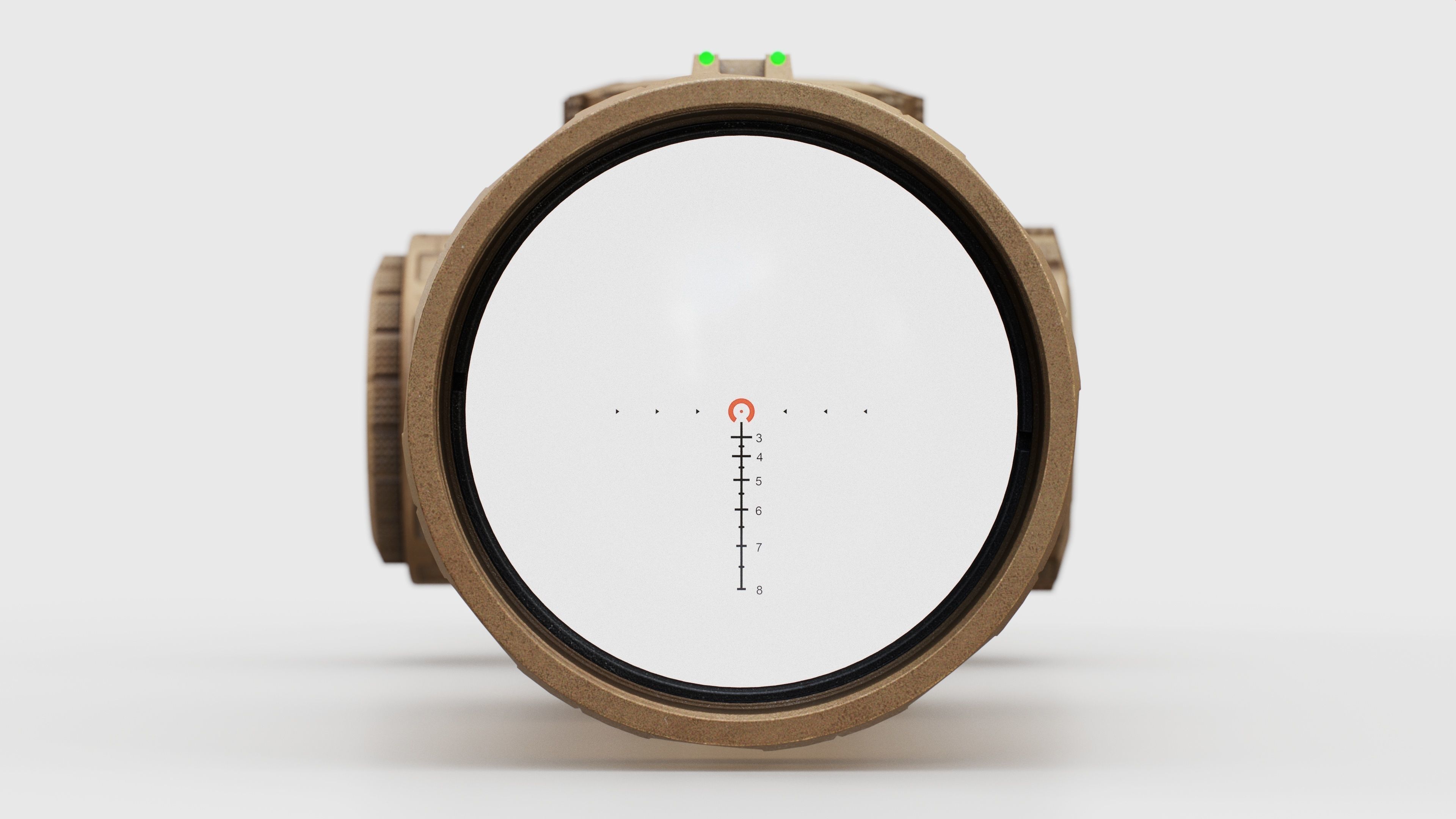 Sig Sauer Tango6T 1-6x24mm Low Power Variable Optic Low-poly 3D model_9