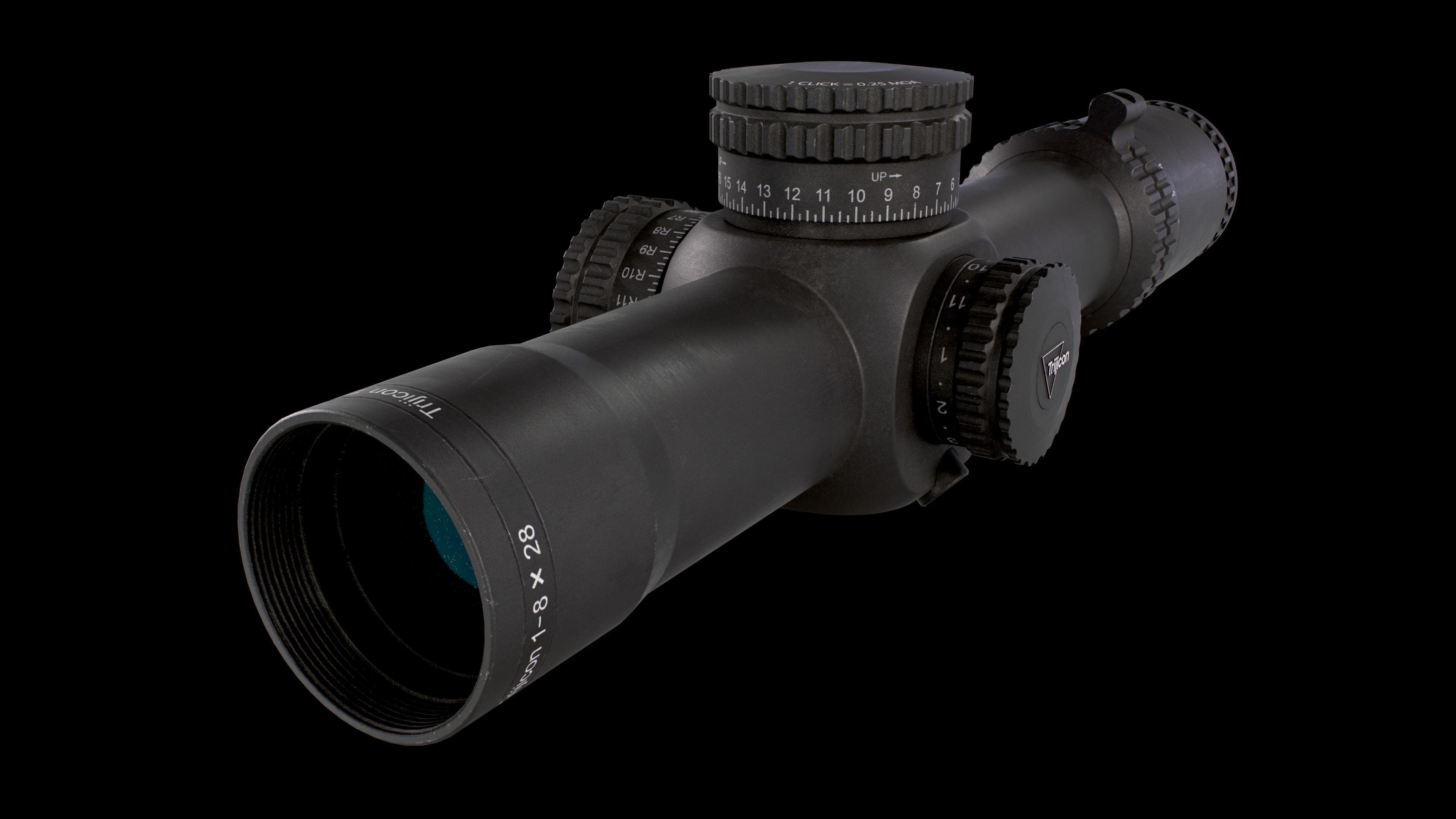 Trijicon AccuPower 1-8x28mm Low Power Variable Optic Low-poly 3D model_8