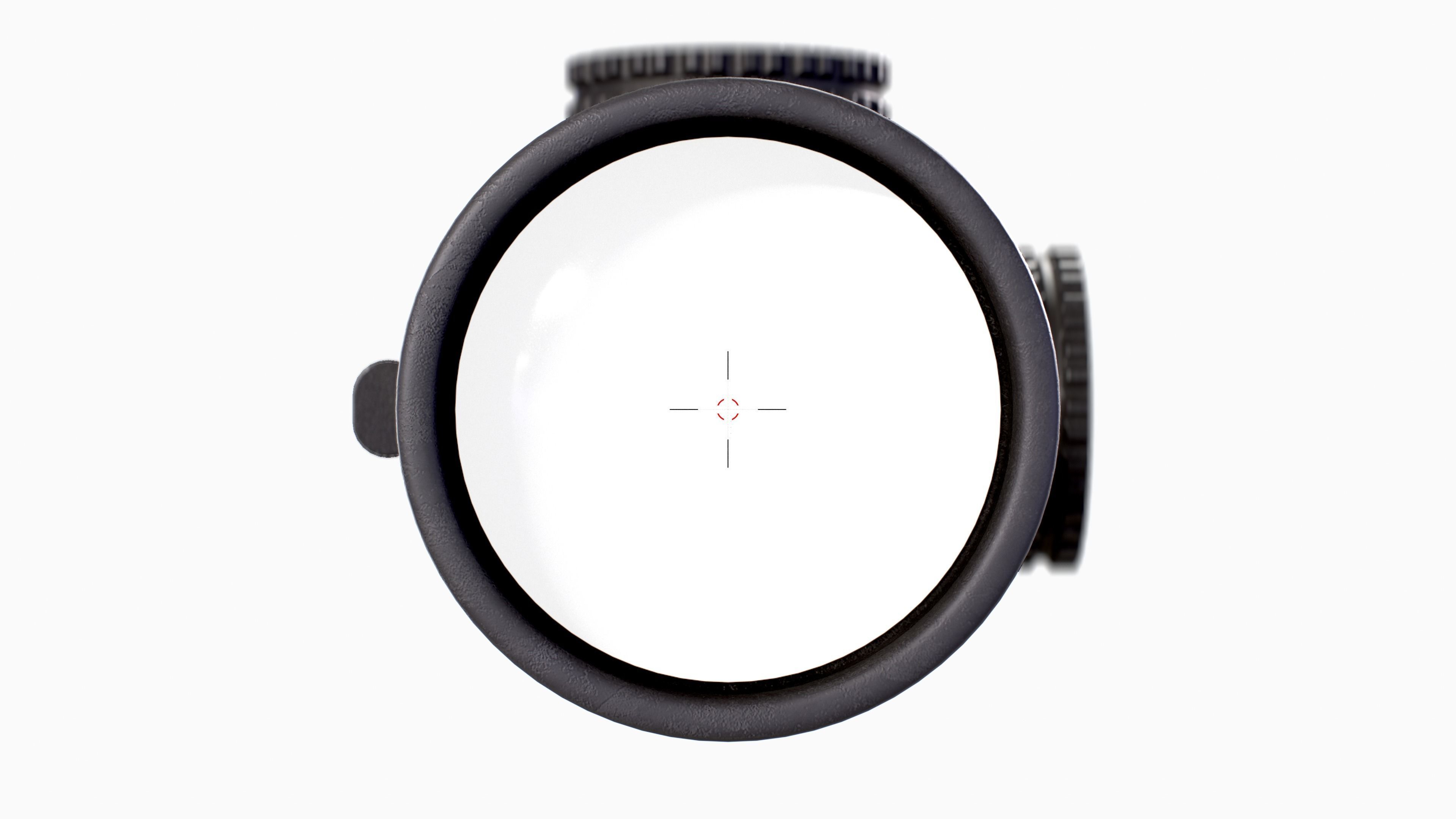 Trijicon AccuPower 1-8x28mm Low Power Variable Optic Low-poly 3D model_9