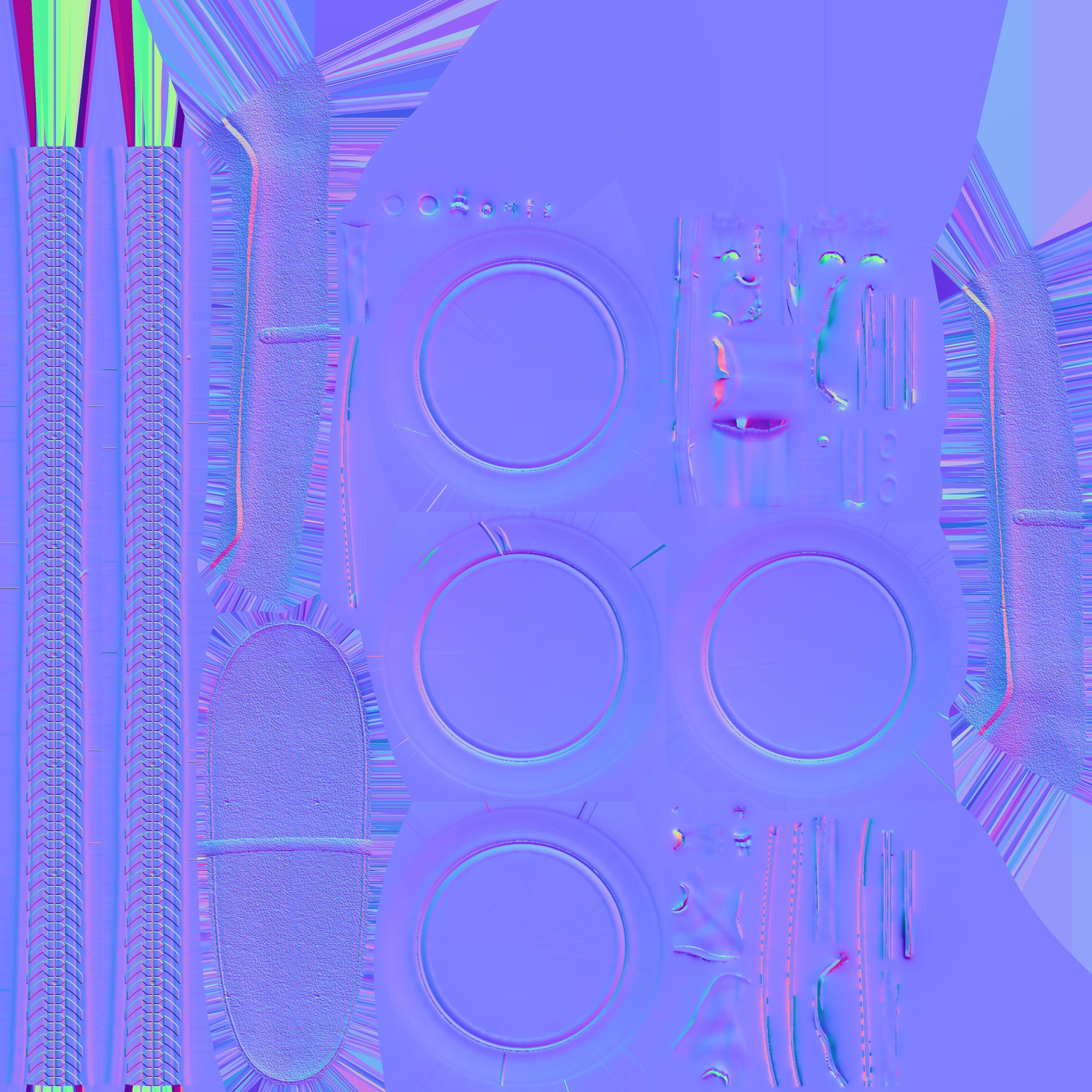 Low Poly Vespa 50s Piaggio Scooter green Low-poly 3D model_45