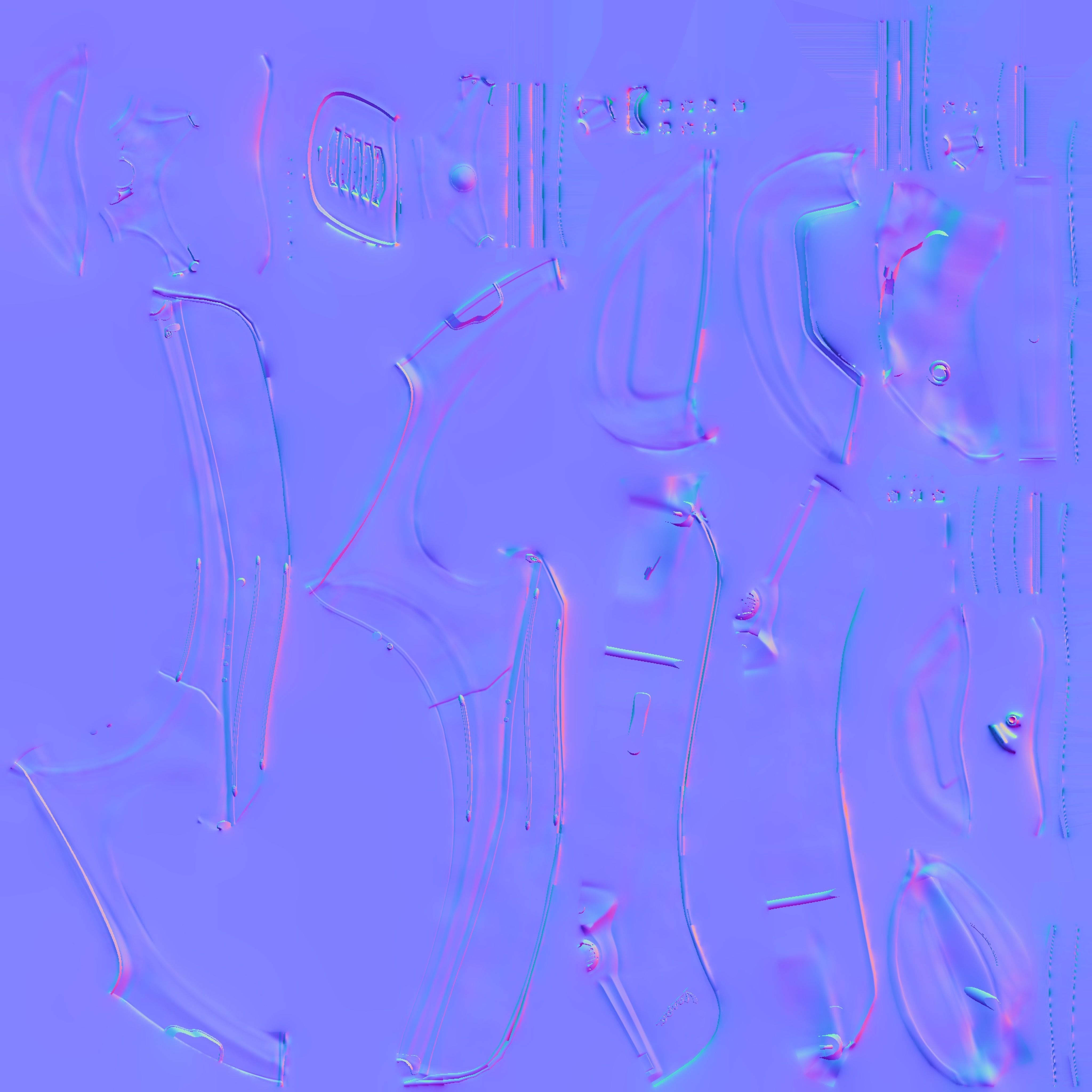 Low Poly Vespa 50s Piaggio Scooter green Low-poly 3D model_29