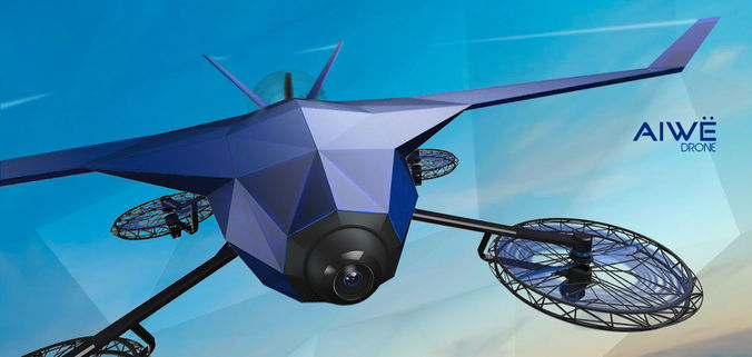 Aiwe drone 3D model