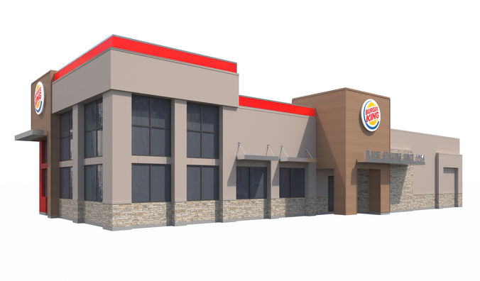 Retail-049 Burger King-005 3D model