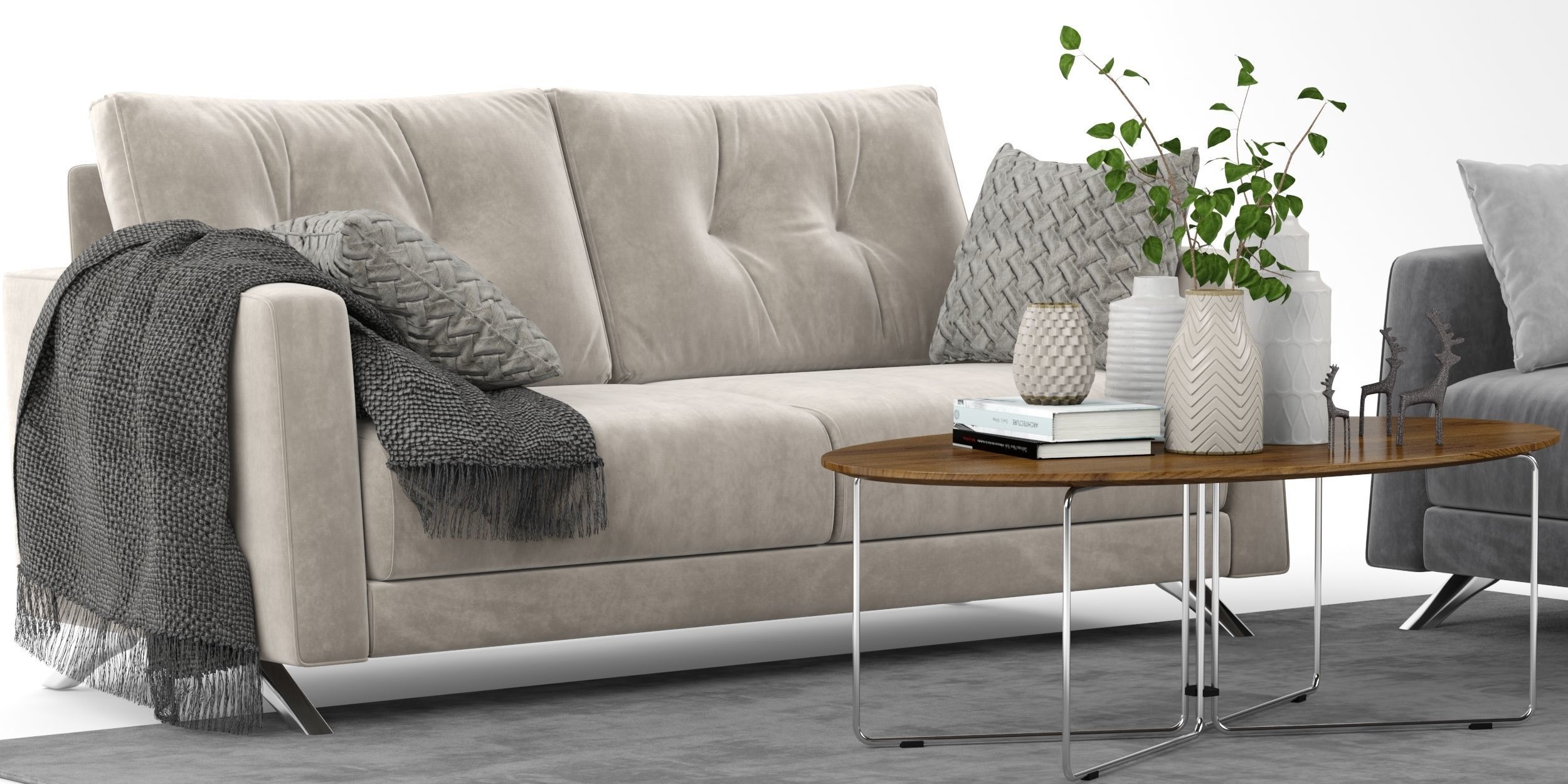 Bari sofa set 3d model by Fama 3D model_7