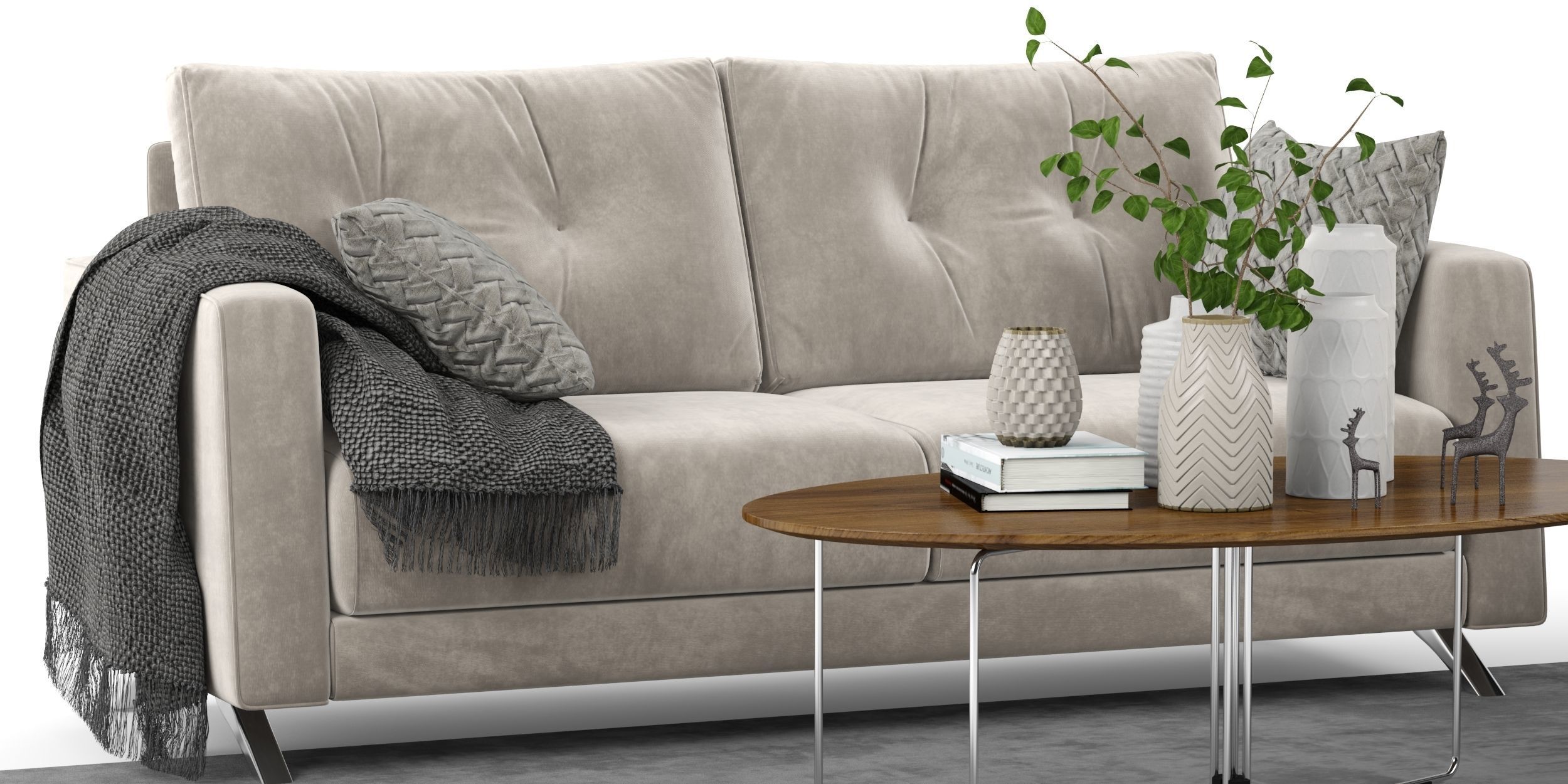 Bari sofa set 3d model by Fama 3D model_5