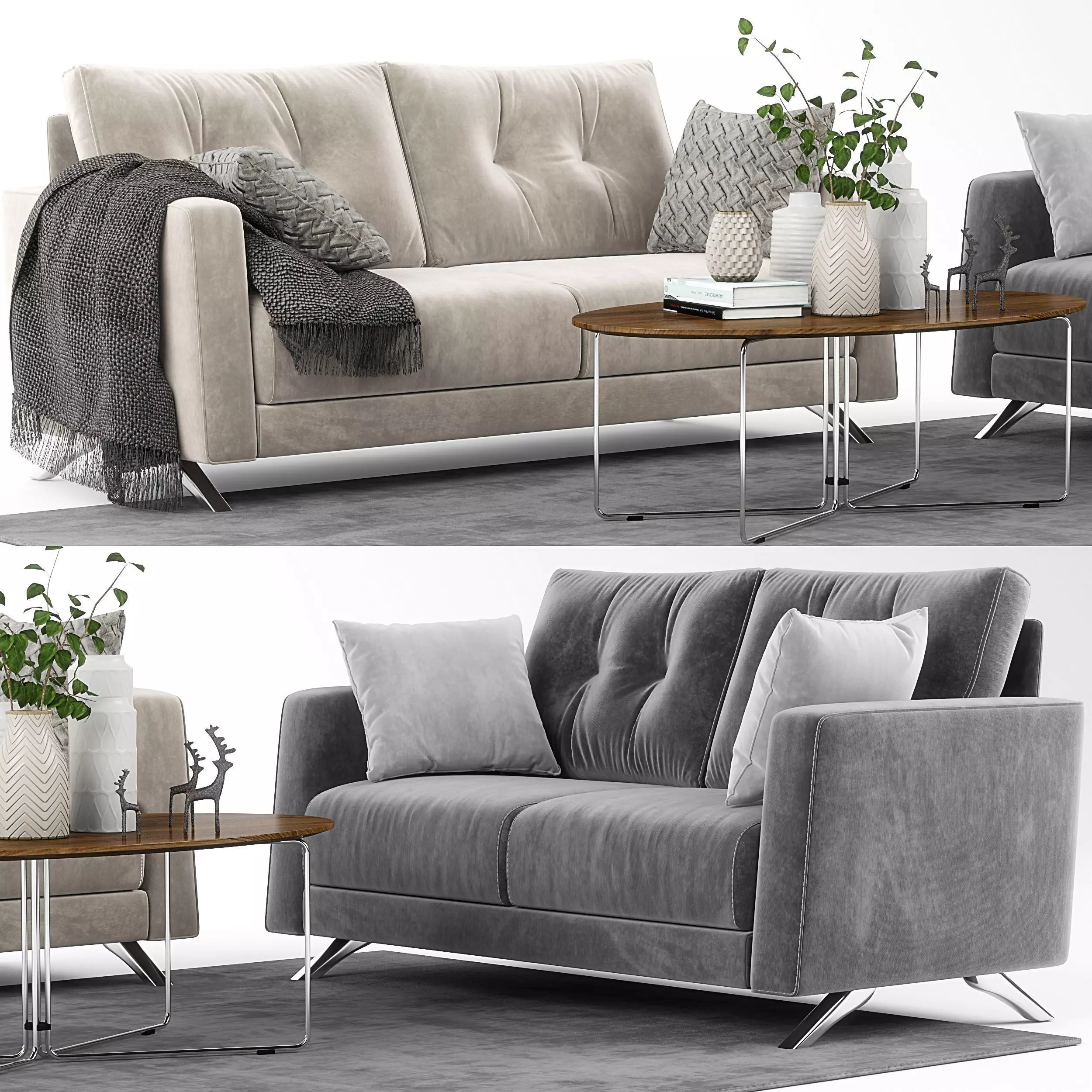 Bari sofa set 3d model by Fama 3D model_0