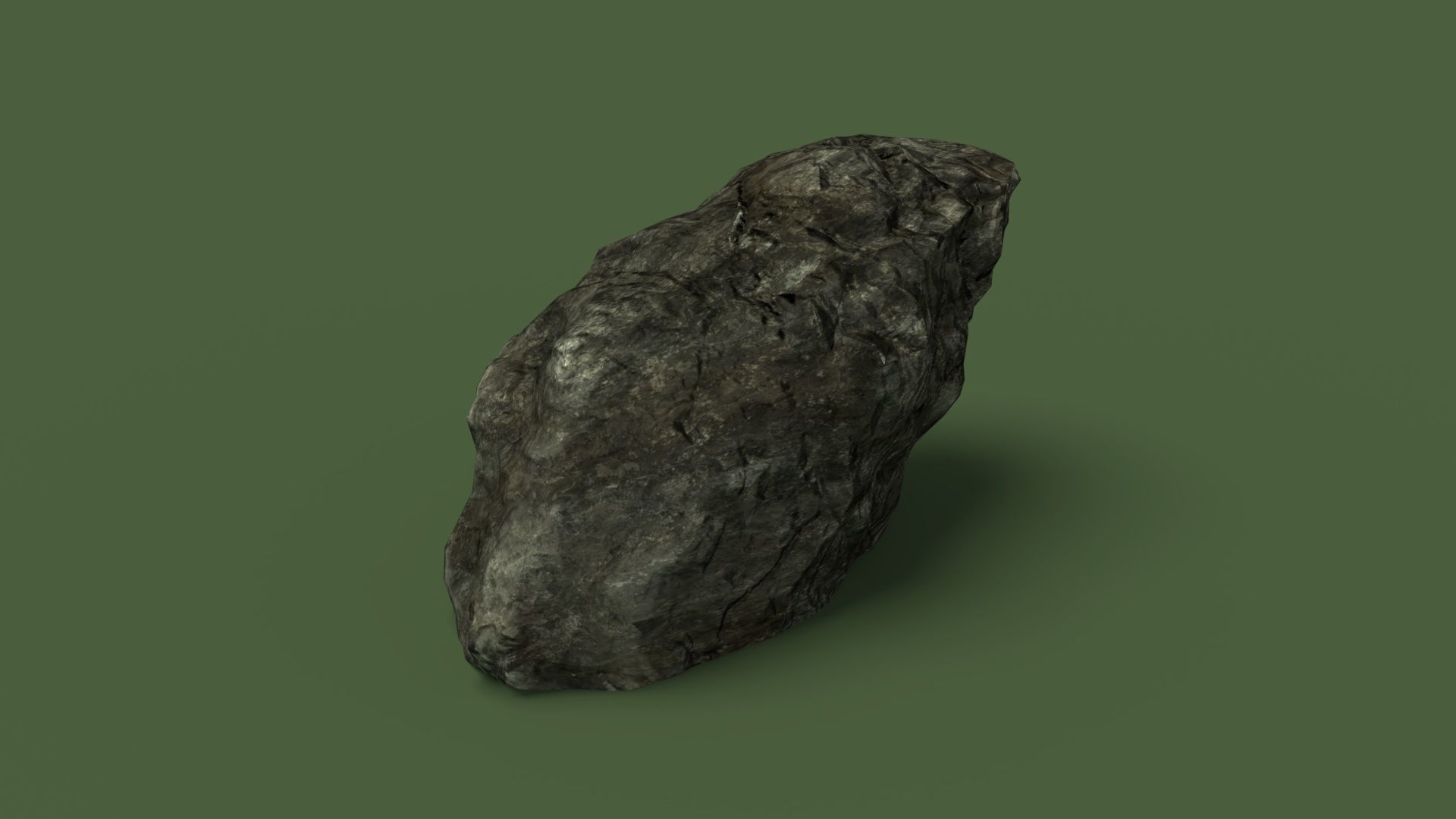 Rock 1 Low Poly - LOD Low-poly 3D model_11