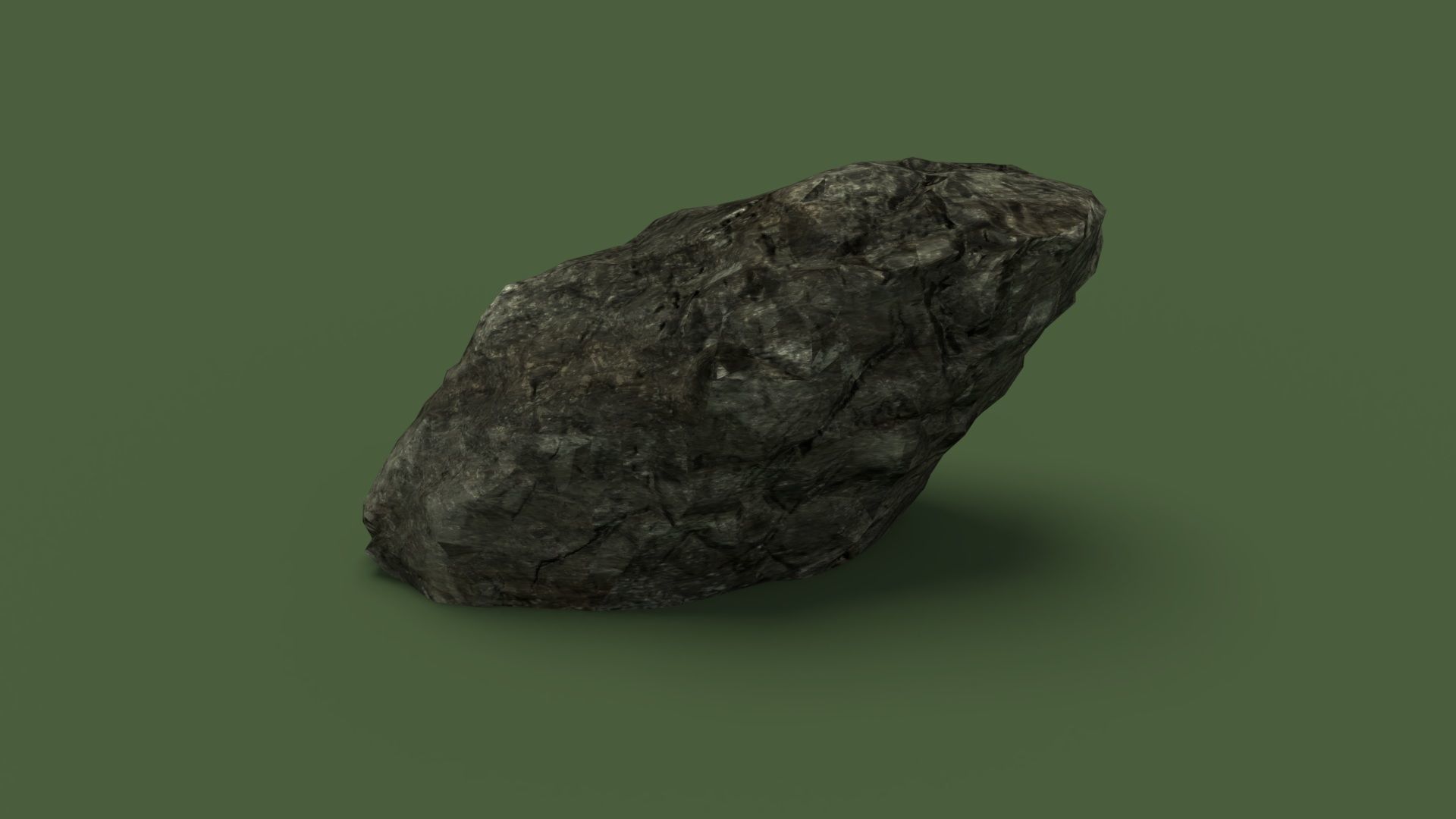 Rock 1 Low Poly - LOD Low-poly 3D model_6