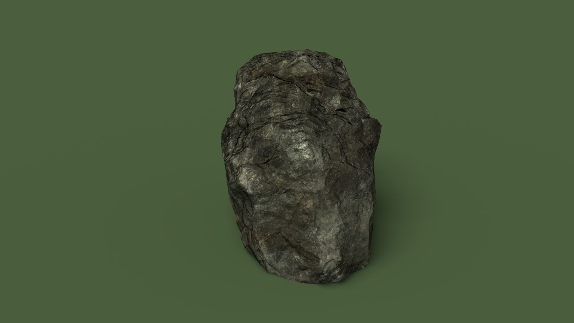 Rock 1 Low Poly - LOD Low-poly 3D model_10