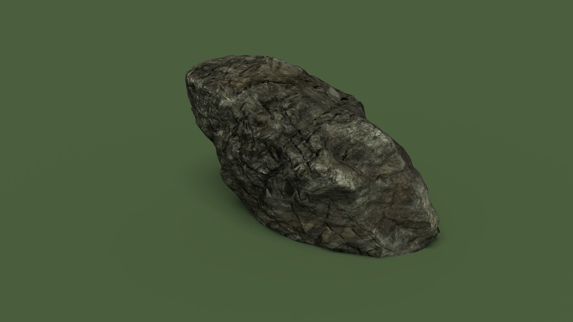 Rock 1 Low Poly - LOD Low-poly 3D model_8