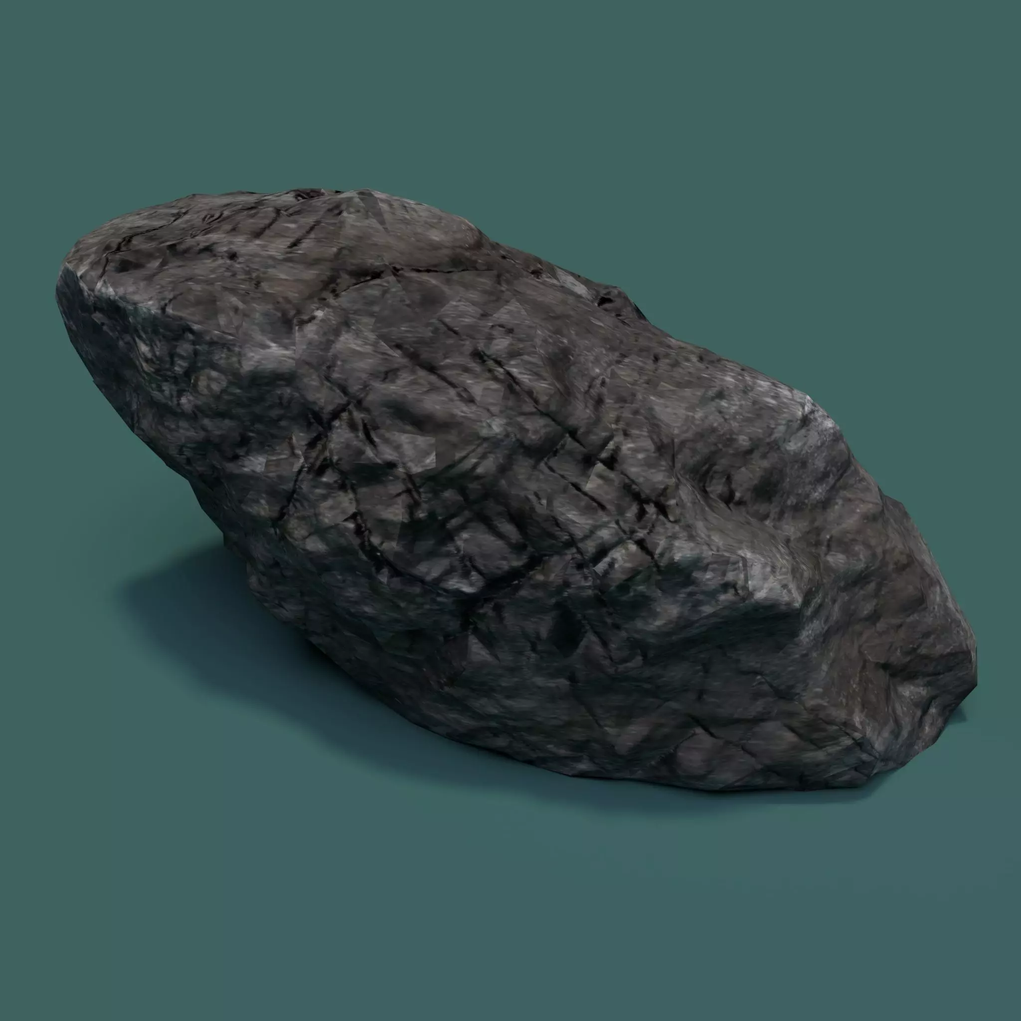 Rock 1 Low Poly - LOD Low-poly 3D model_0